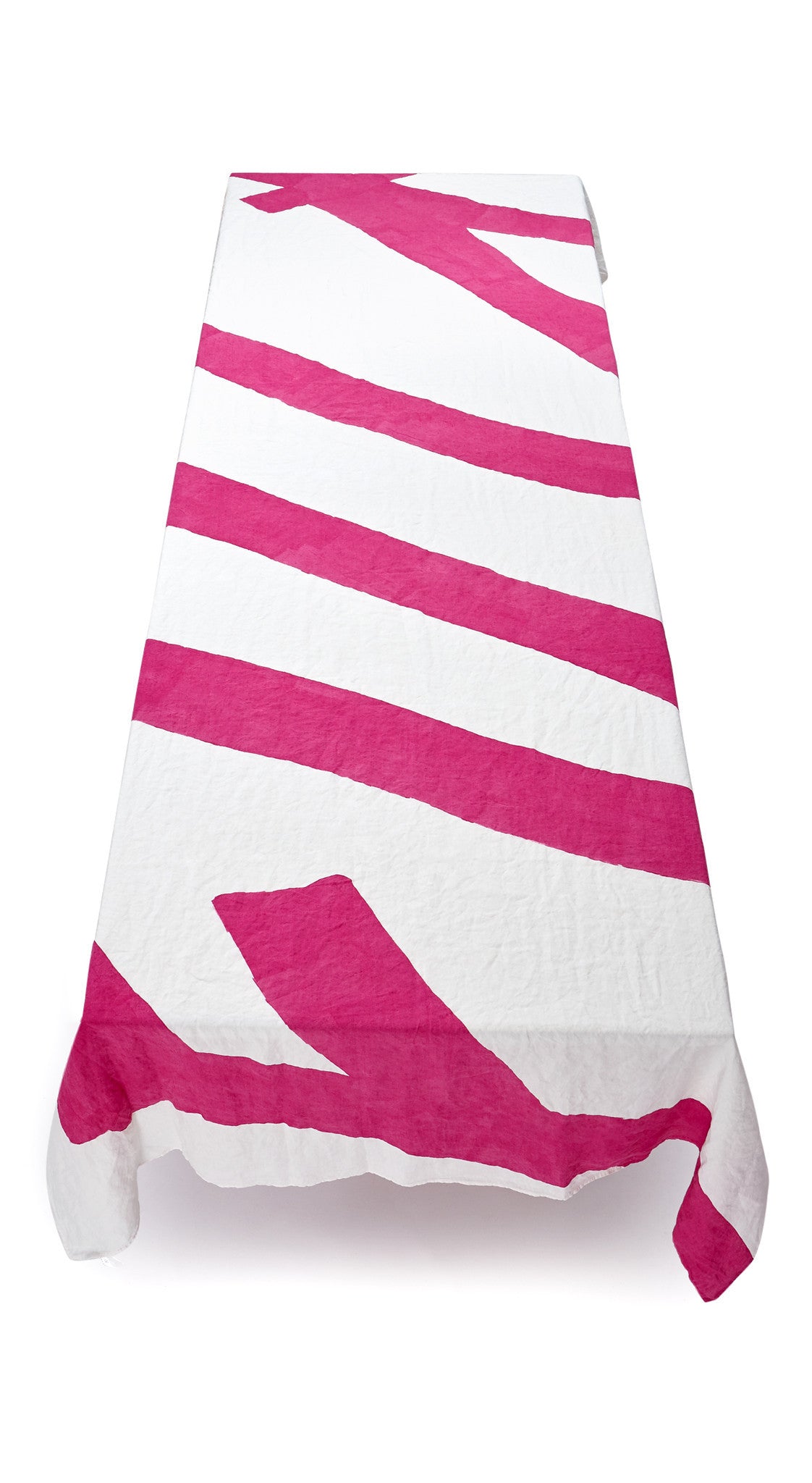 Fuck Word Linen Tablecloth in Fuchsia Pink