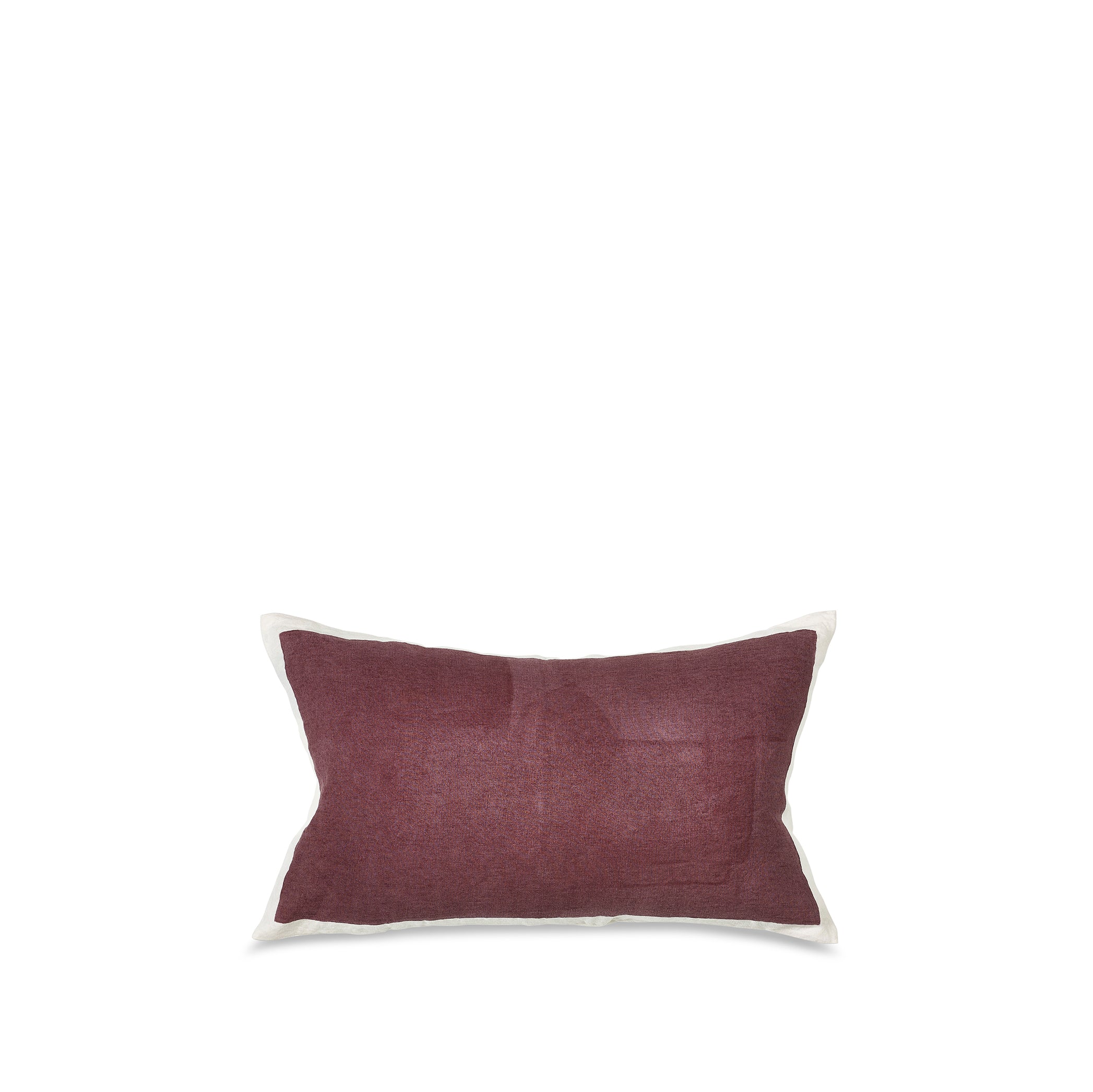 Hand Painted Linen Cushion in Grape, 50cm x 30cm