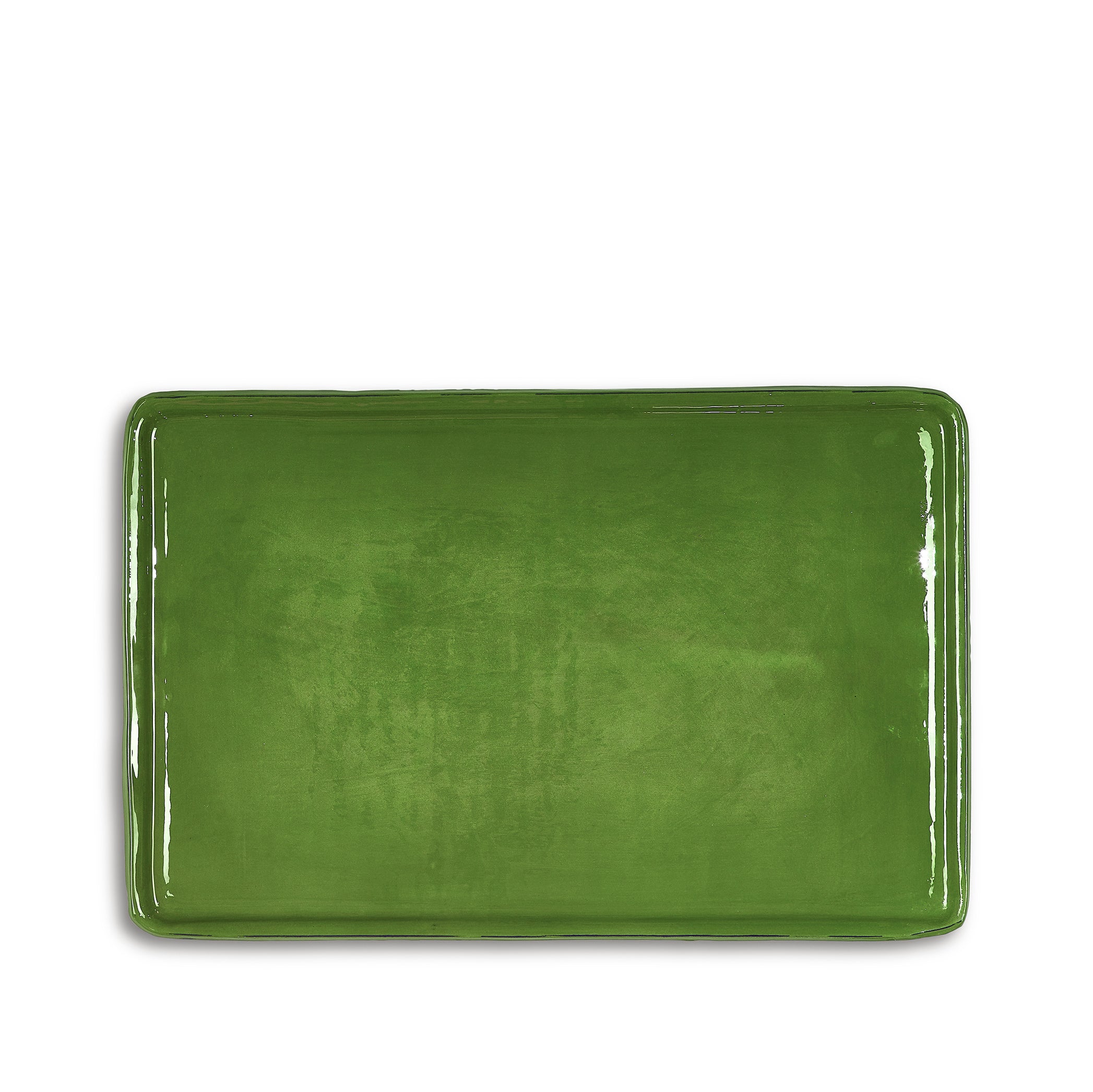 Ceramic Serving Tray in Green