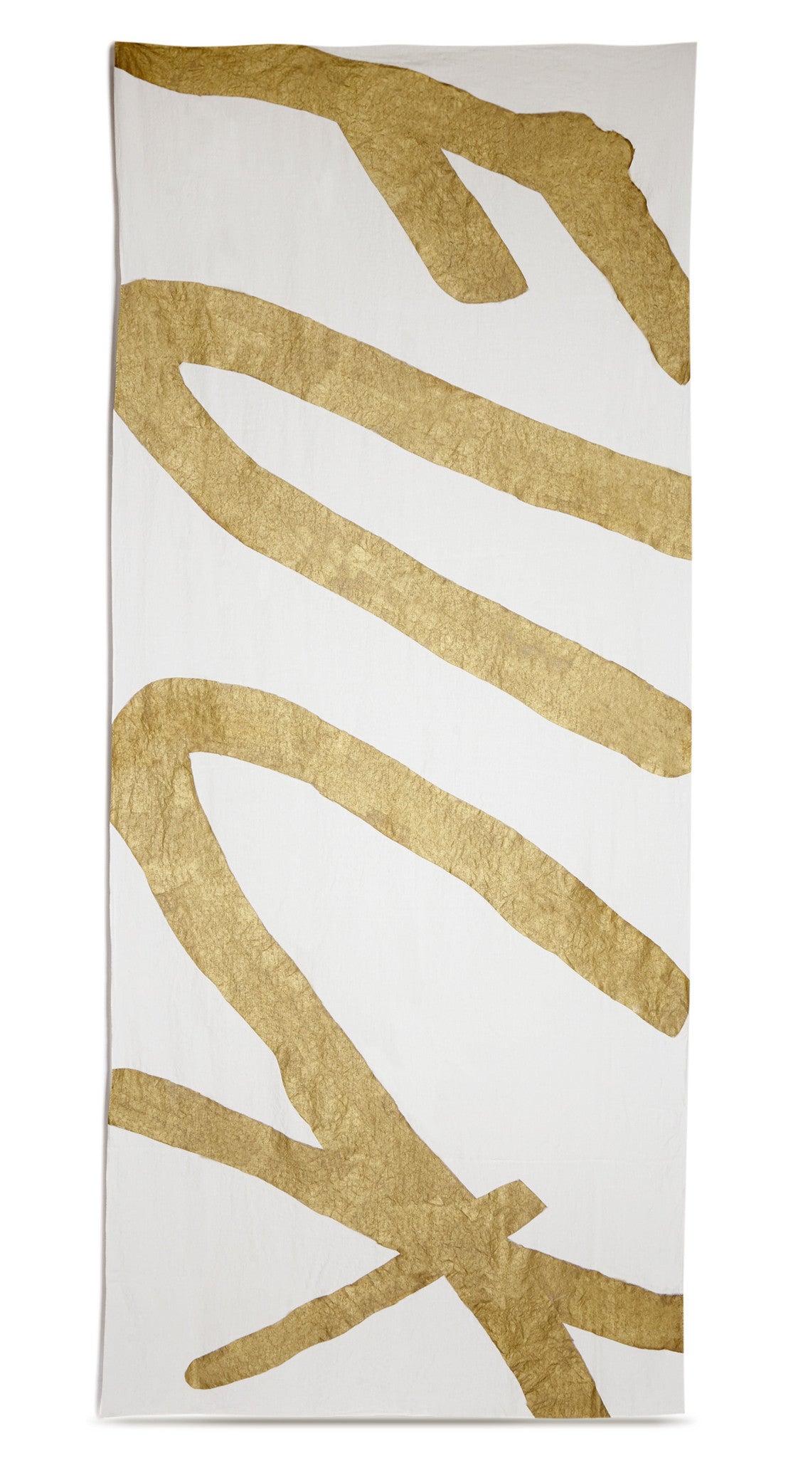 Fuck Word Linen Tablecloth in Gold