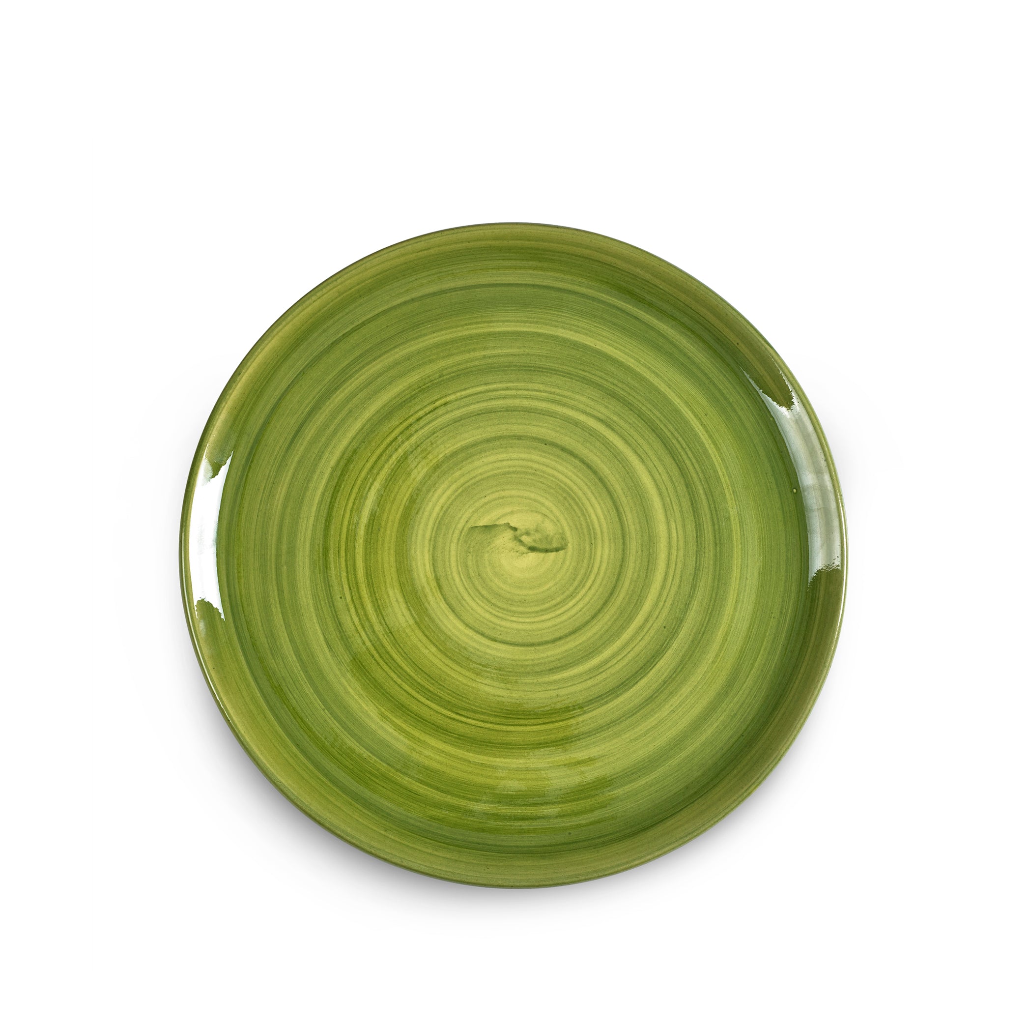 S&B "La Couronne" 29cm Ceramic Tart / Cake Plate in Green