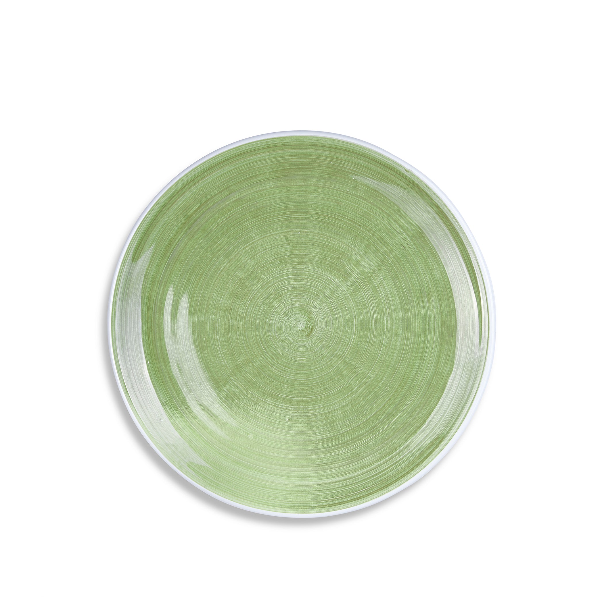 S&B 'Brushed' Ceramic Dinner Plate in Season Green, 28cm