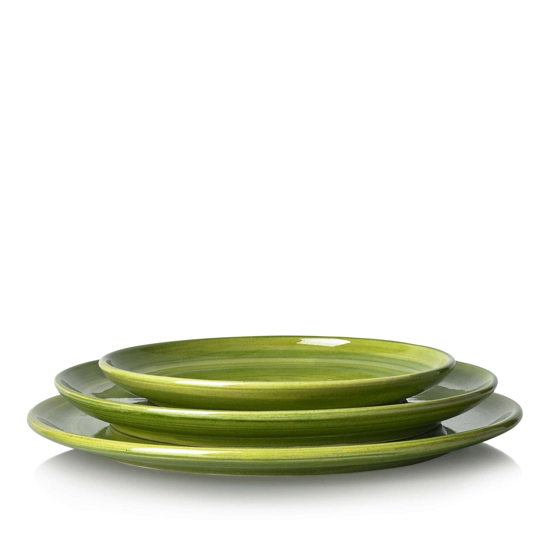 S&B "La Couronne" 26cm Ceramic Dinner Plate in Green