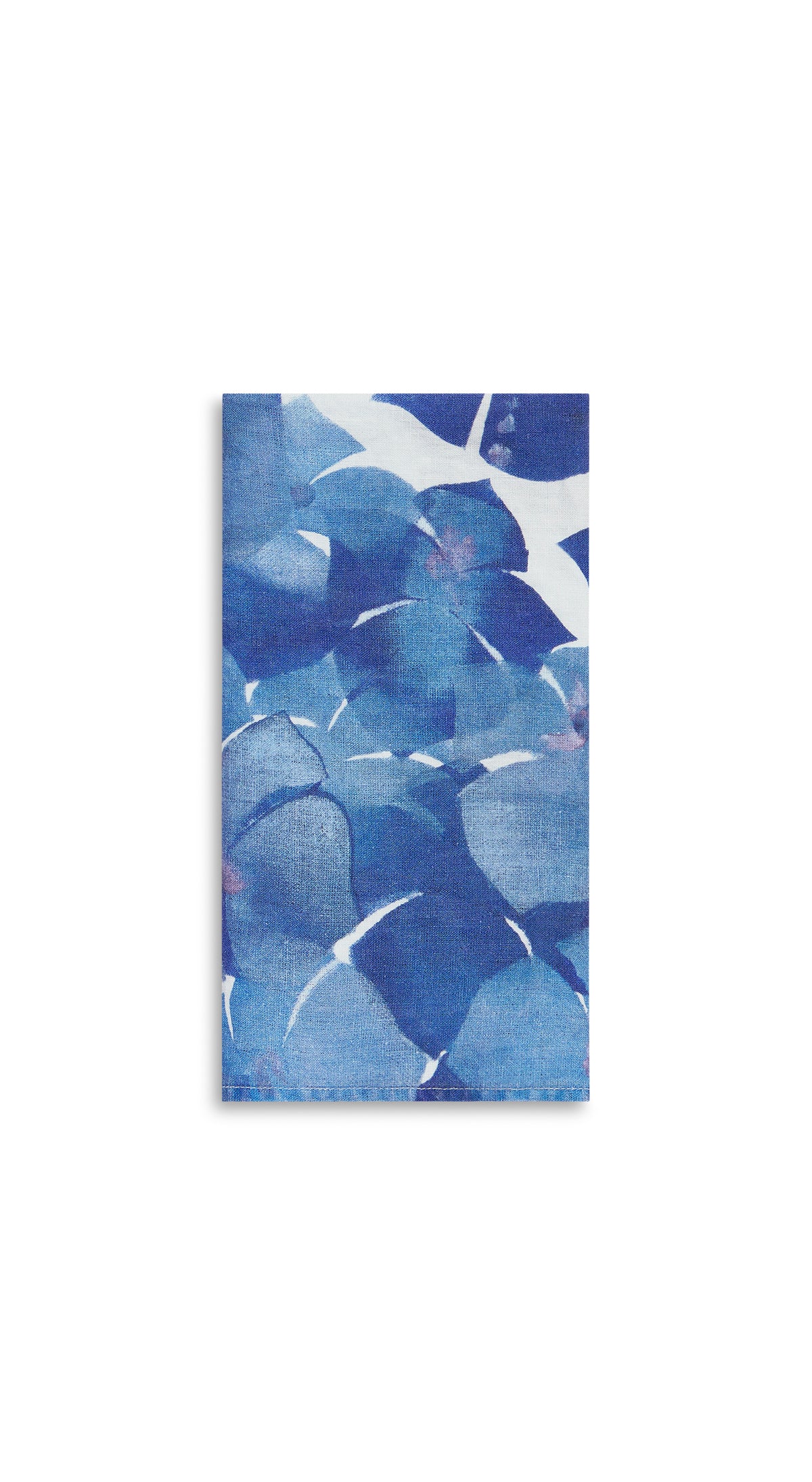 Hydrangea Linen Napkin in Blue, 50x50cm