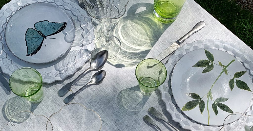 Pair of Peggy Candlesticks By Astier de Villatte, Large, 28cm