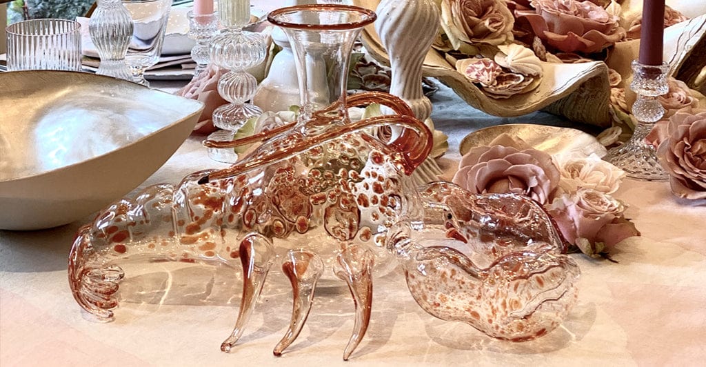 Handblown Glass Lobster Decanter, 21cm x 36cm