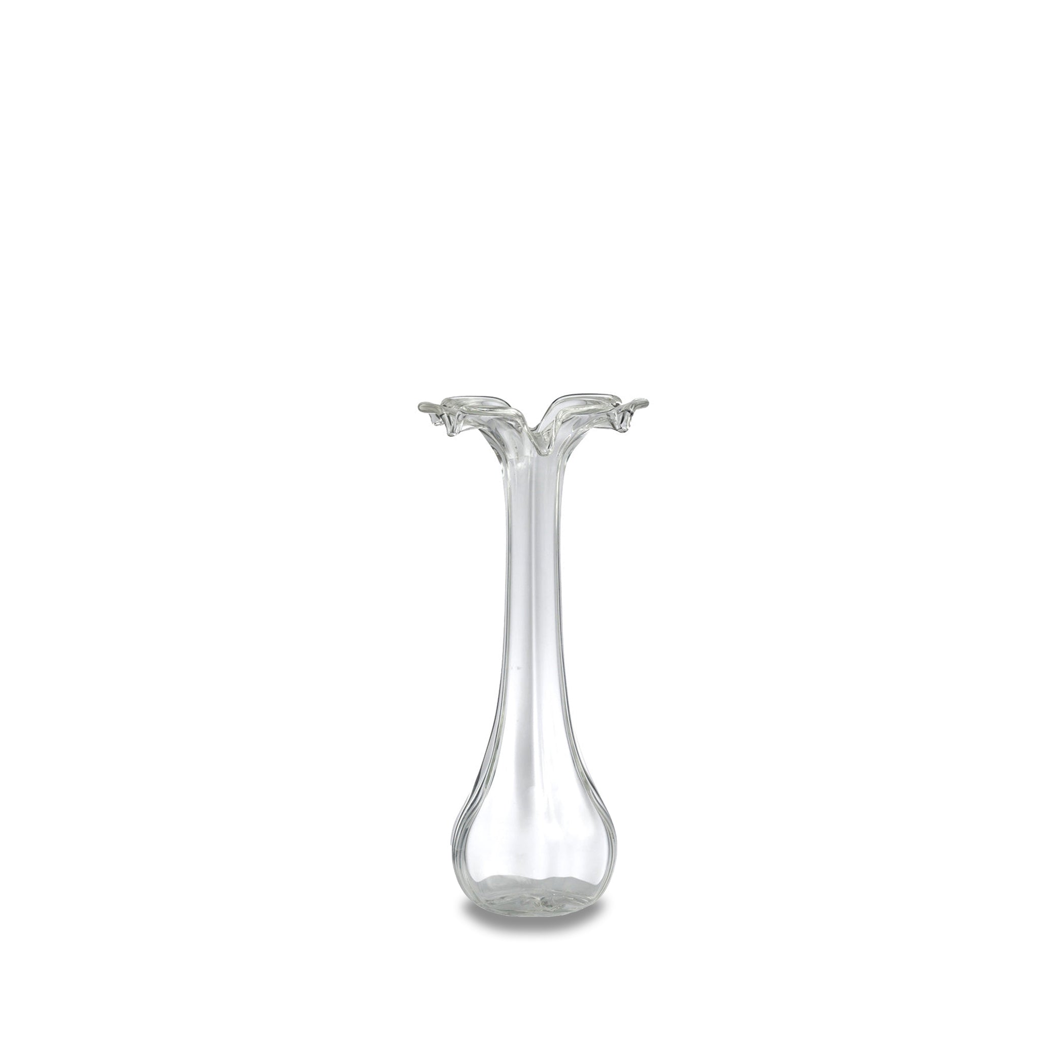 Clear Glass Vase, Small 16cm