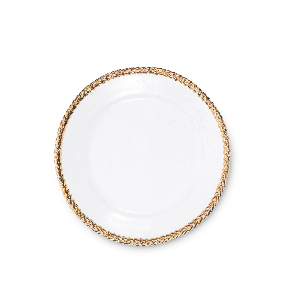 Joséphine Dinner Plate with Gold Rim by Astier de Villatte, 26.5cm