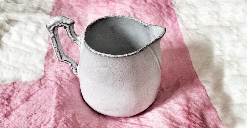 Kiwi Ceramic Creamer Jug by Astier de Villatte, 9cm