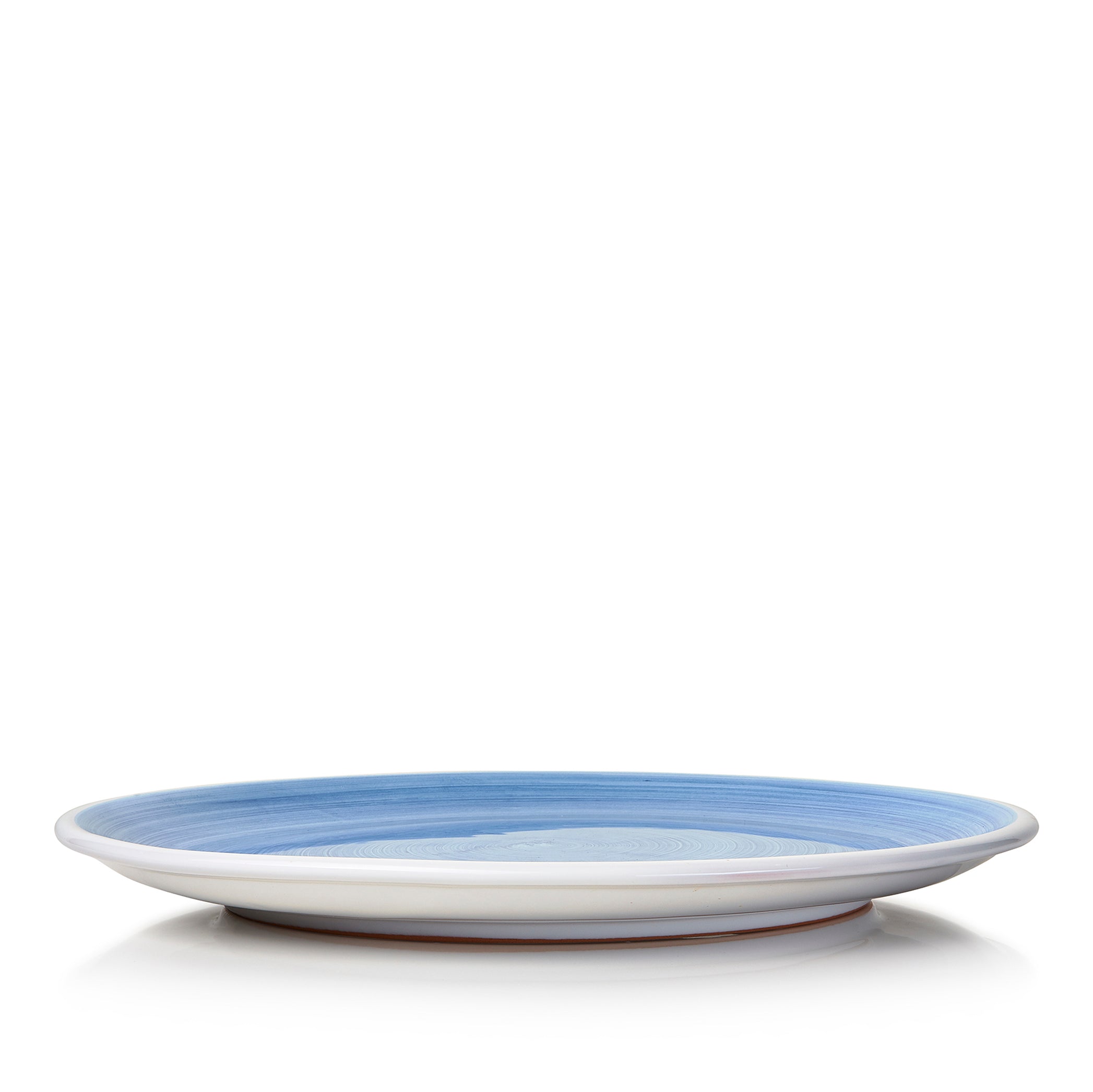 S&B 'Brushed' Ceramic Dinner Plate in Light Blue, 28cm
