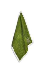 'Ionic Column' Summerill & Bishop x Luke Edward Hall Linen Napkin in Avocado Green, 50x50cm