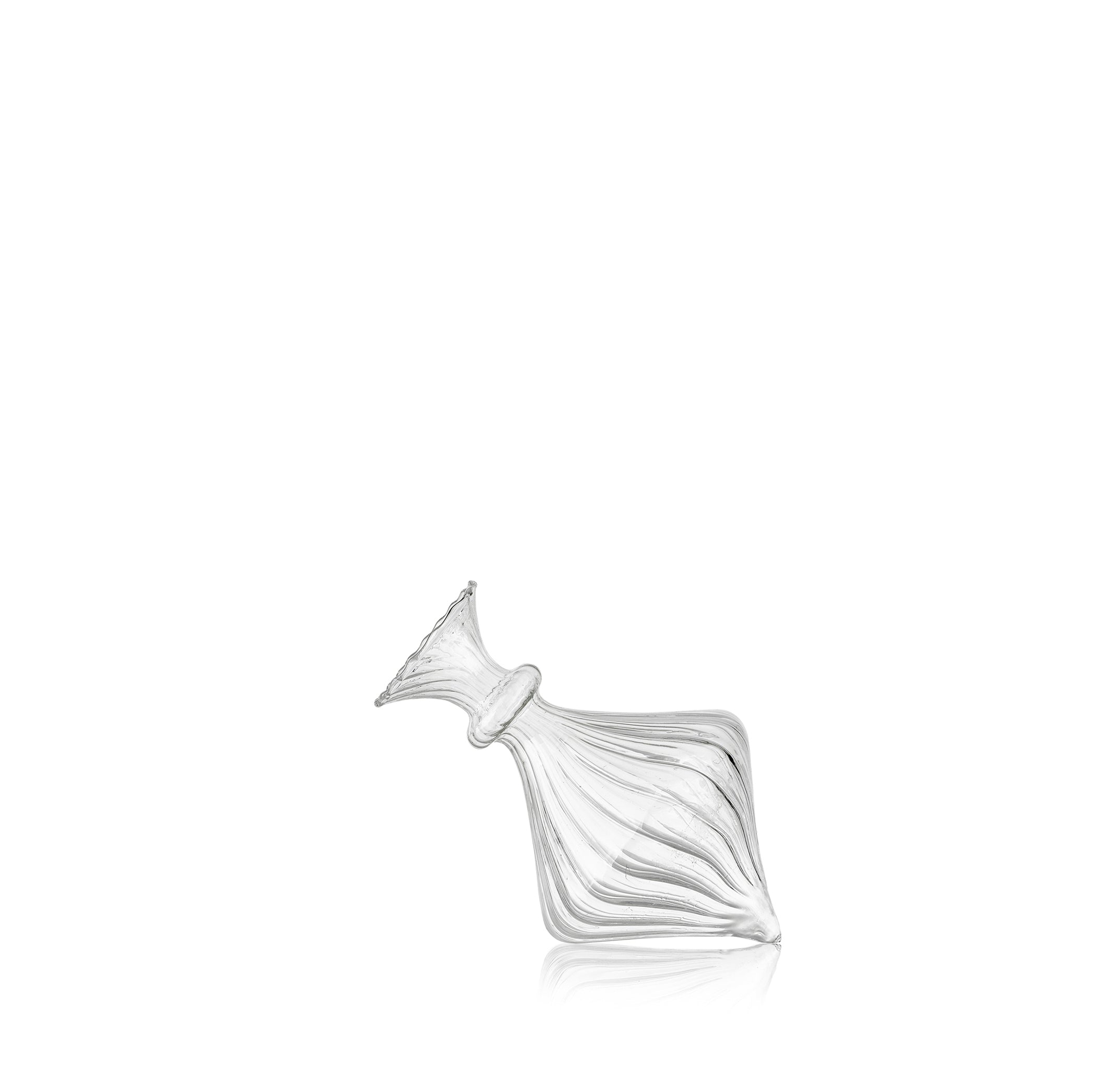 Handblown Glass Mia Bud Flower Vase, 17cm