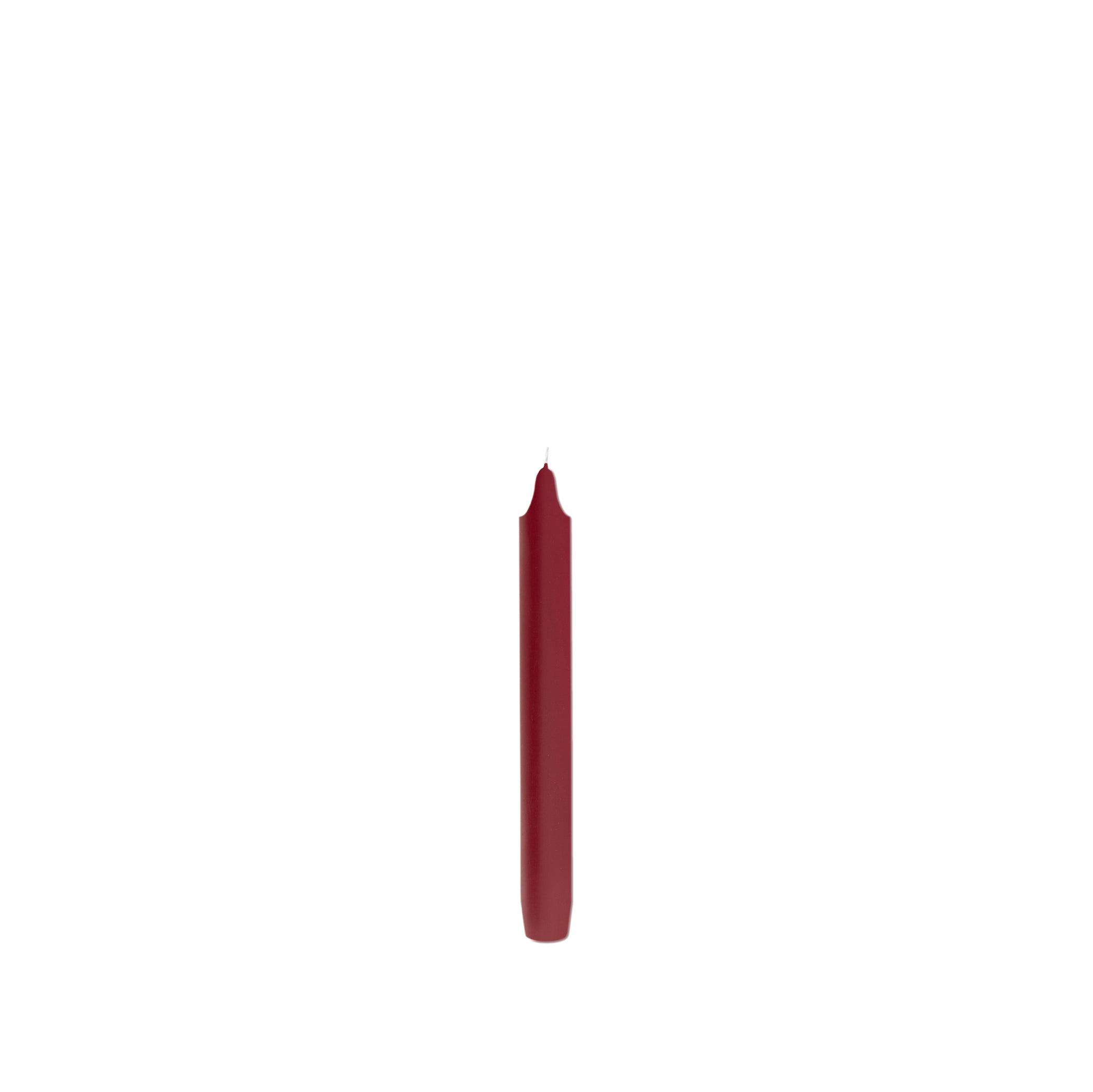 Set of Six Madeleine Candles in Burgundy, 20cm