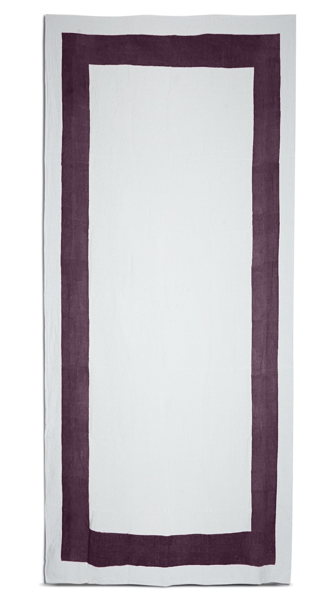 Cornice Linen Tablecloth in Grape Purple
