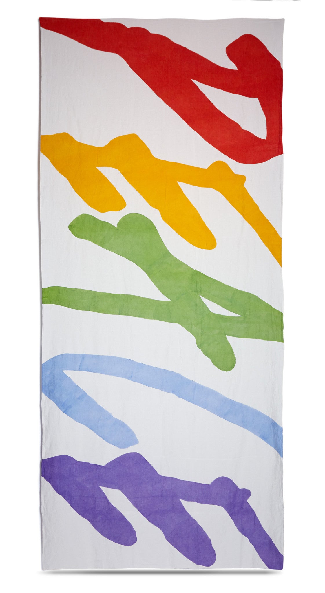 Peace Word Linen Tablecloth in Multicolours