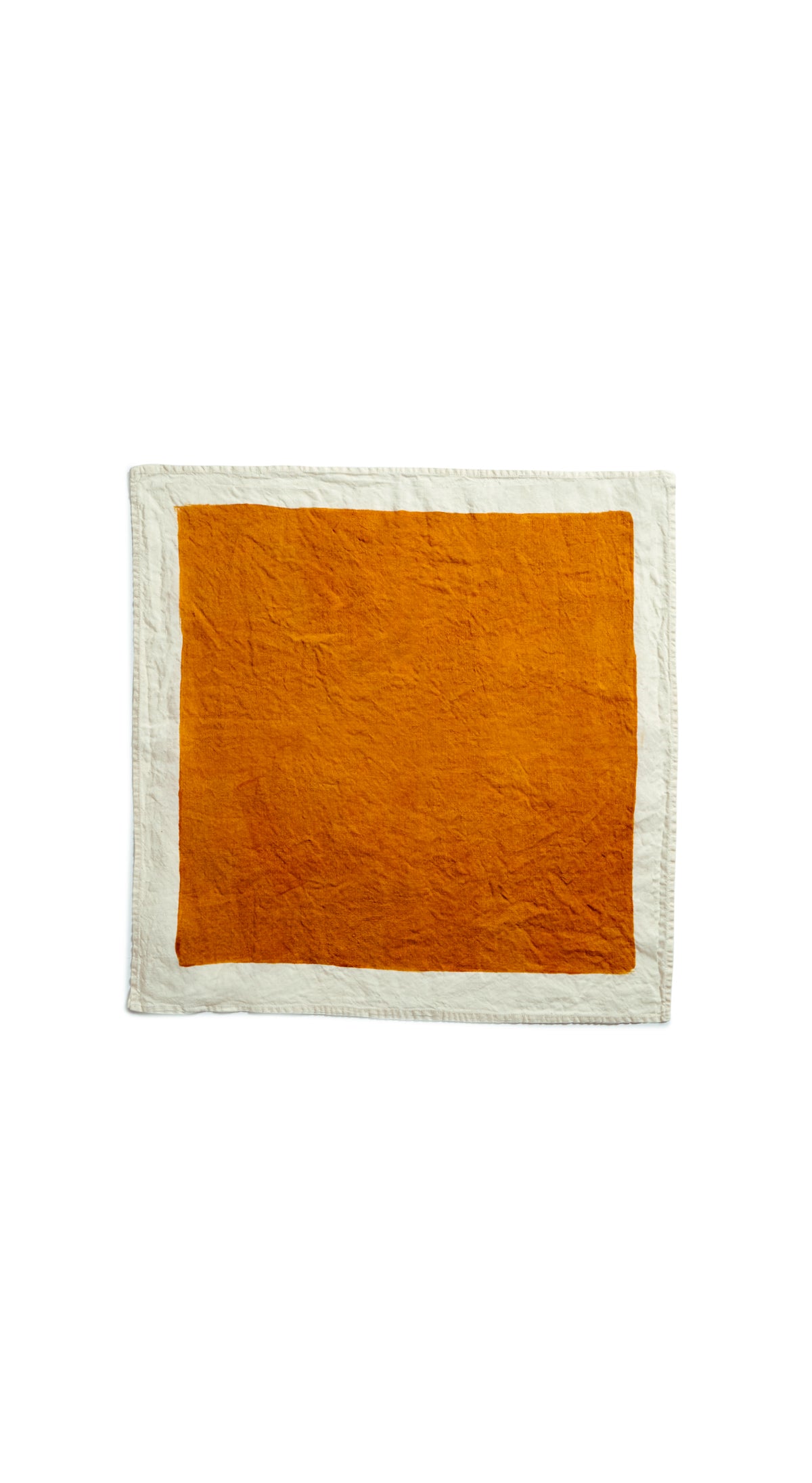Full Field Linen Napkin in Mustard Yellow, 50x50cm