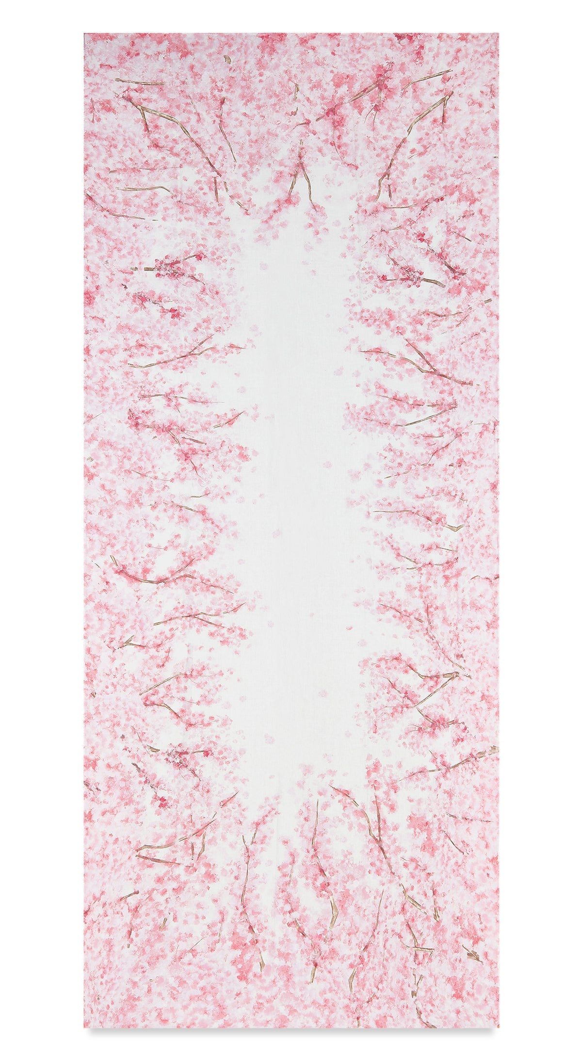 Blossom Linen Tablecloth in White & Pink