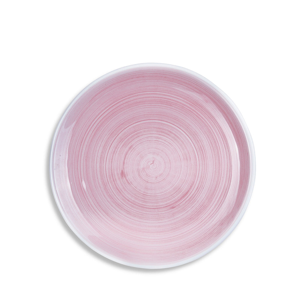 S&B 'Brushed' Ceramic Dinner Plate in Pastel Pink, 30cm