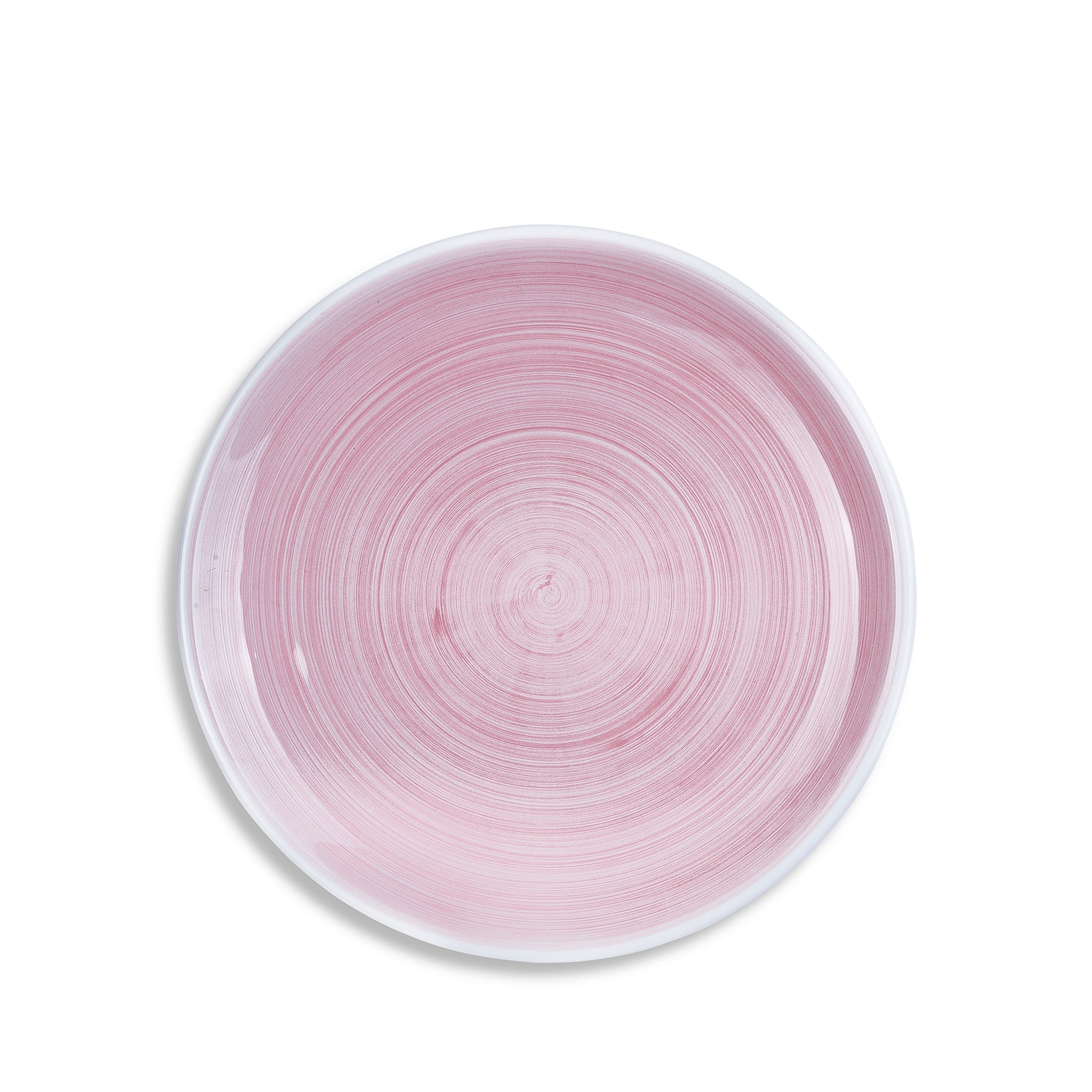 S&B 'Brushed' Ceramic Dinner Plate in Pastel Pink, 30cm