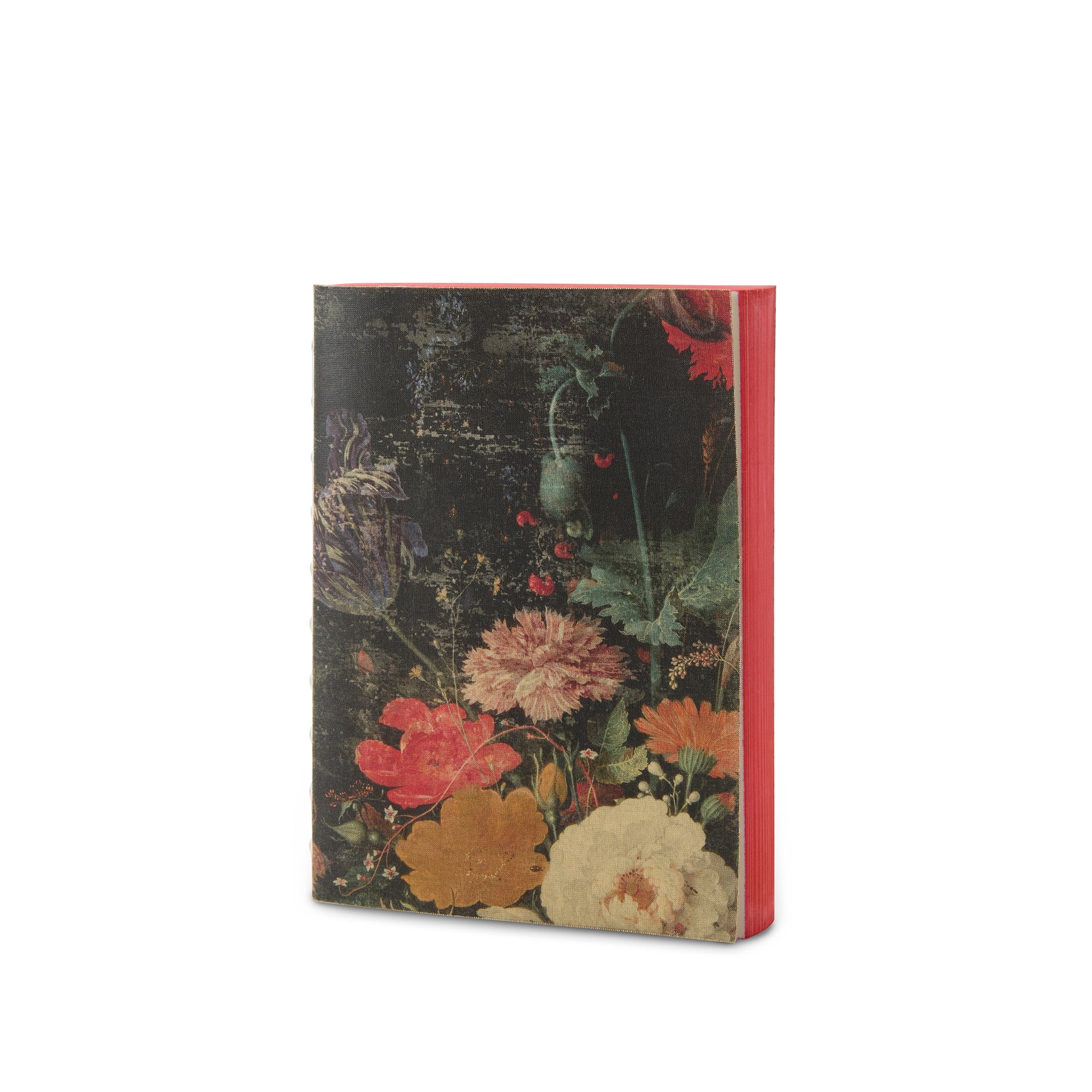 Canvas Notebook Coral Flowers, 15cm x 21cm