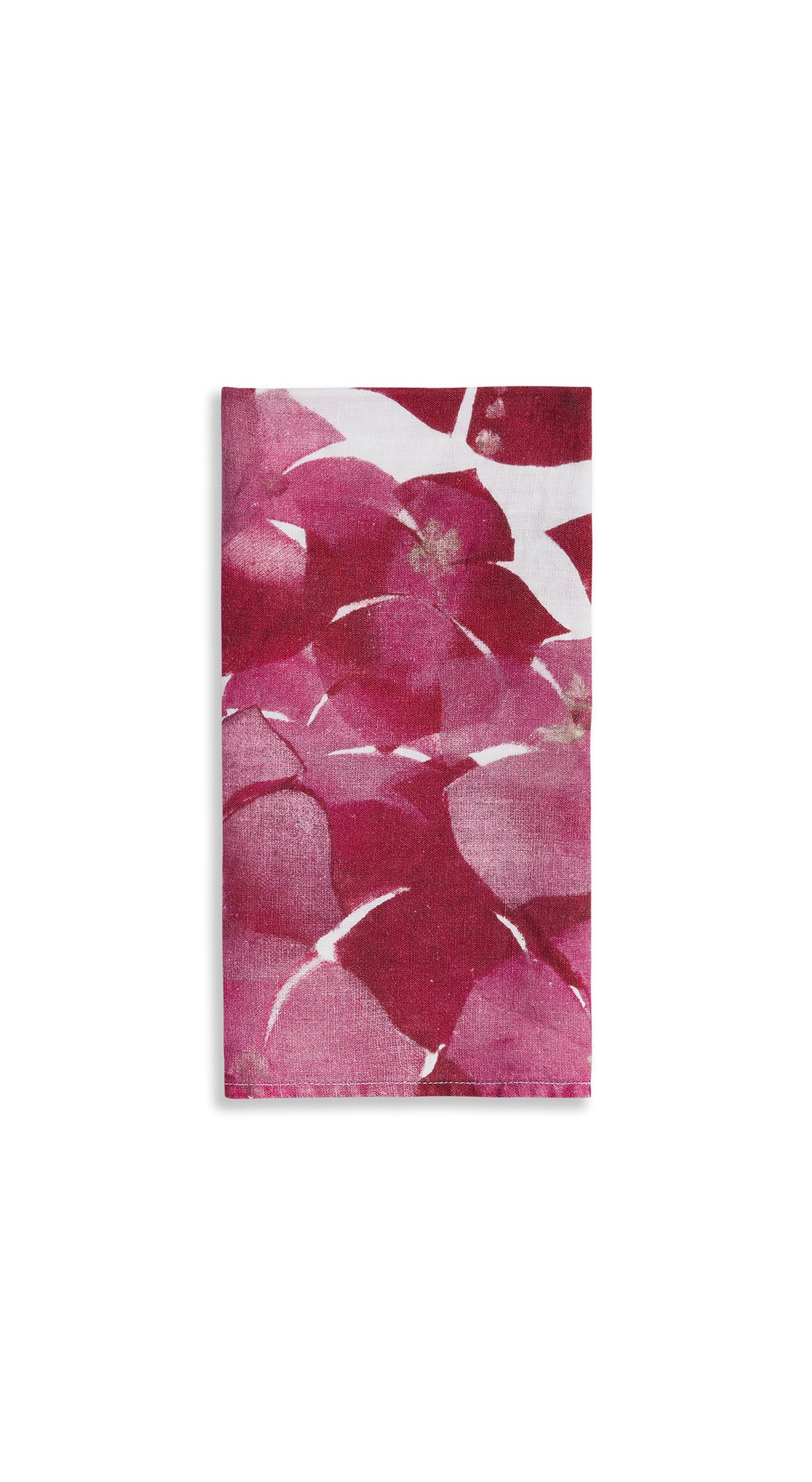 Hydrangea Linen Napkin in Pink, 50x50cm