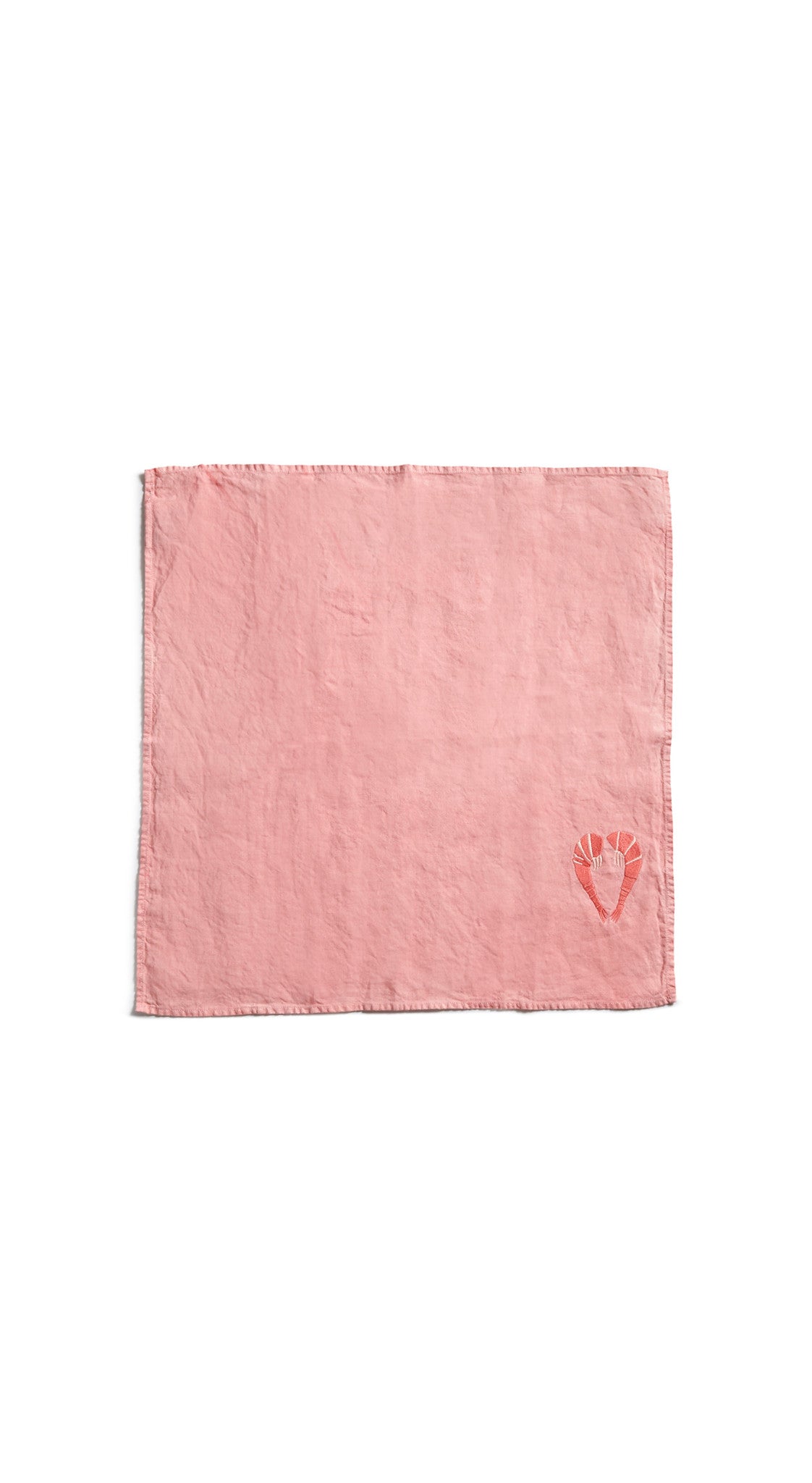 Summerill & Bishop x Shrimps Napkin in Powder Pink, 50x50cm
