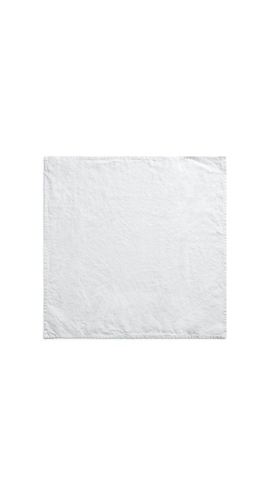 Plain Linen Napkin in White, 50x50cm
