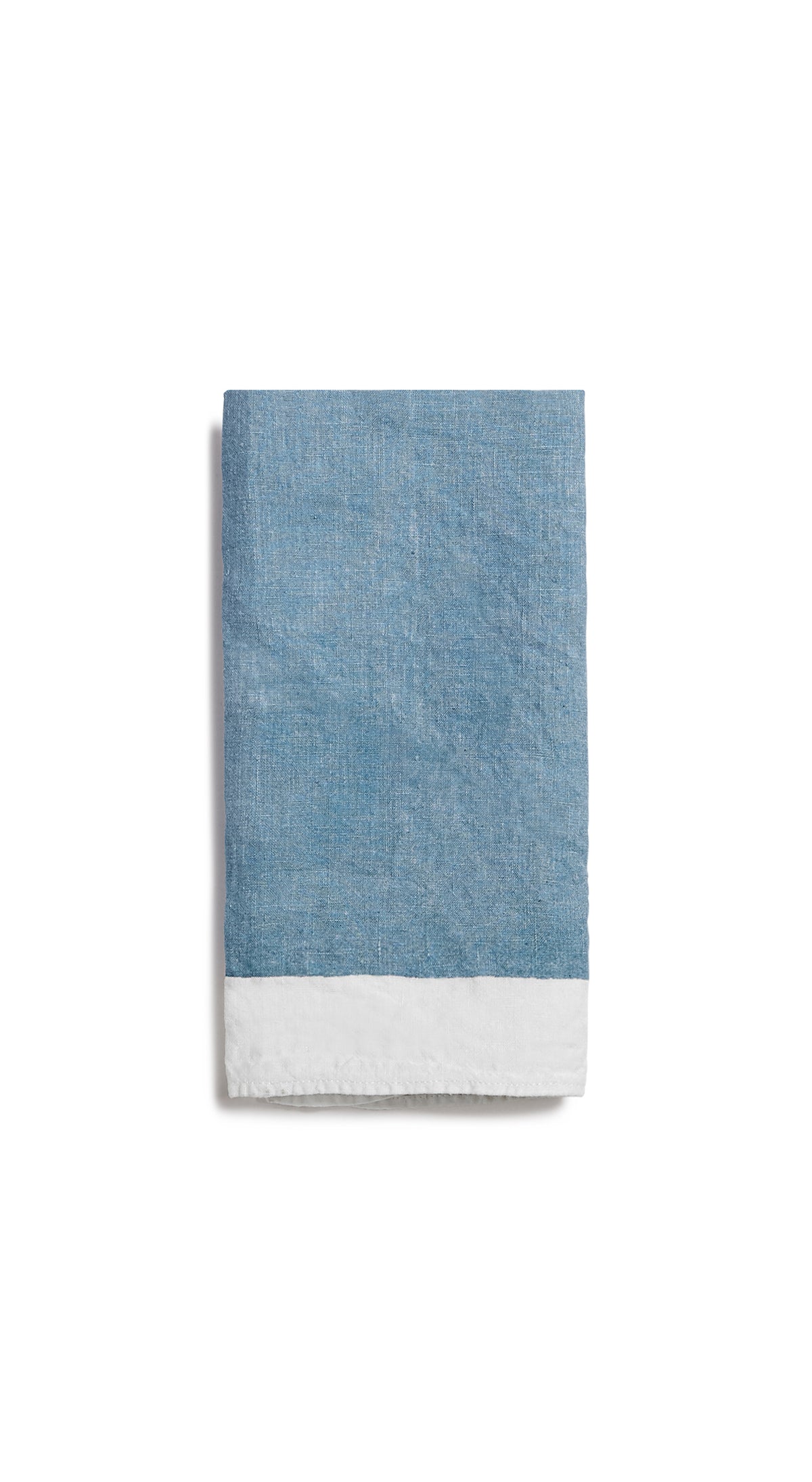 Full Field Linen Napkin in Powder Blue, 50x50cm