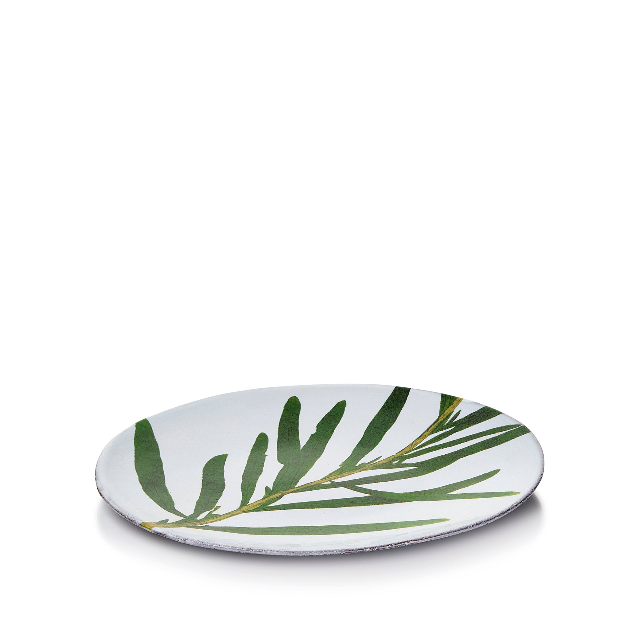 Reseda Leaf Plate by Astier de Villatte, 24cm