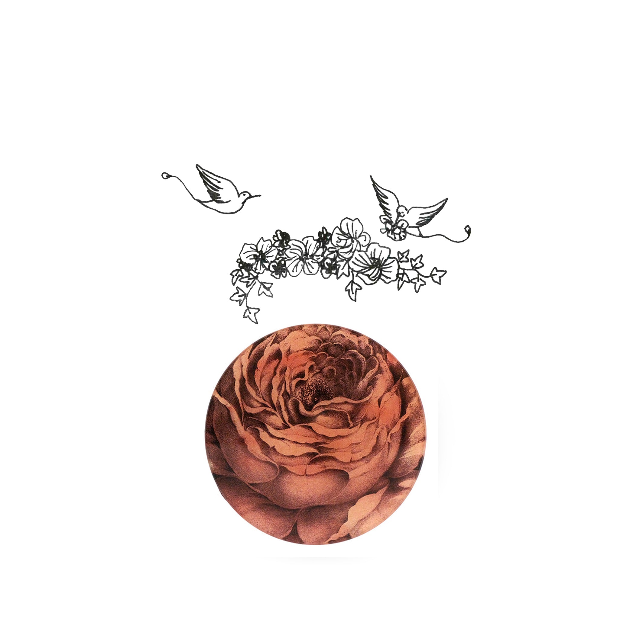 John Derian 'Cascading Rose of May' Plate, 13cm