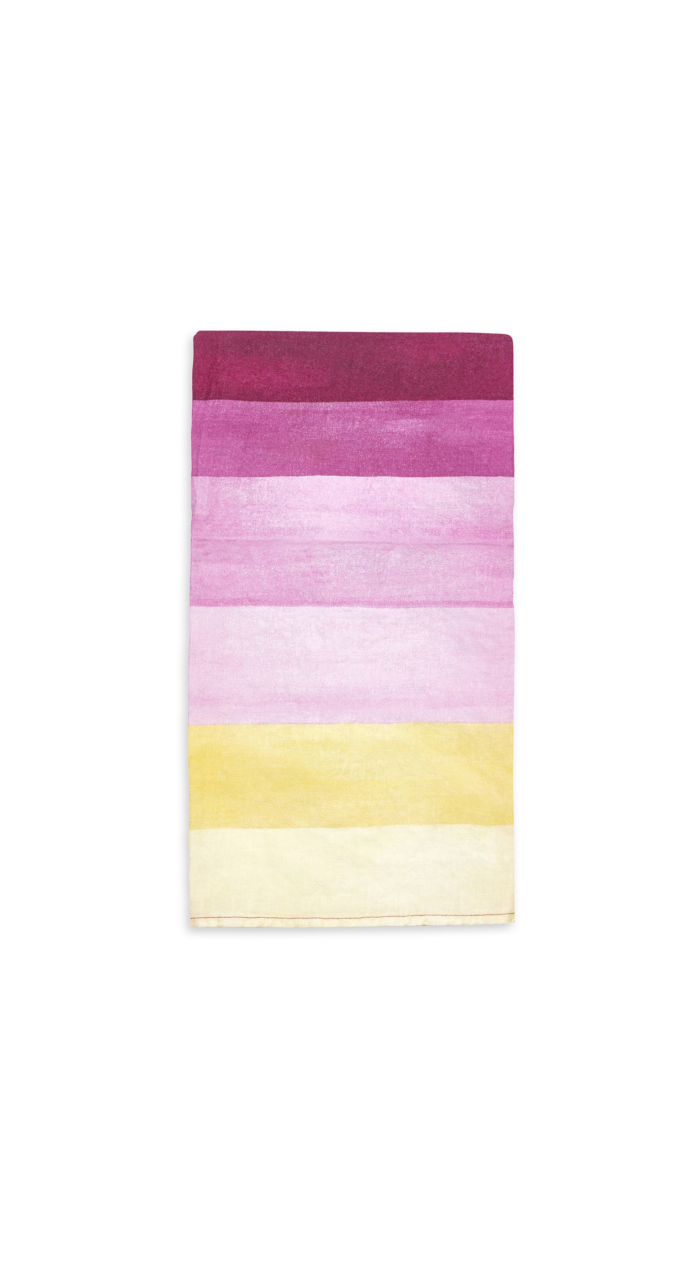 Shades Linen Napkin in Pink & Yellow, 50x50cm