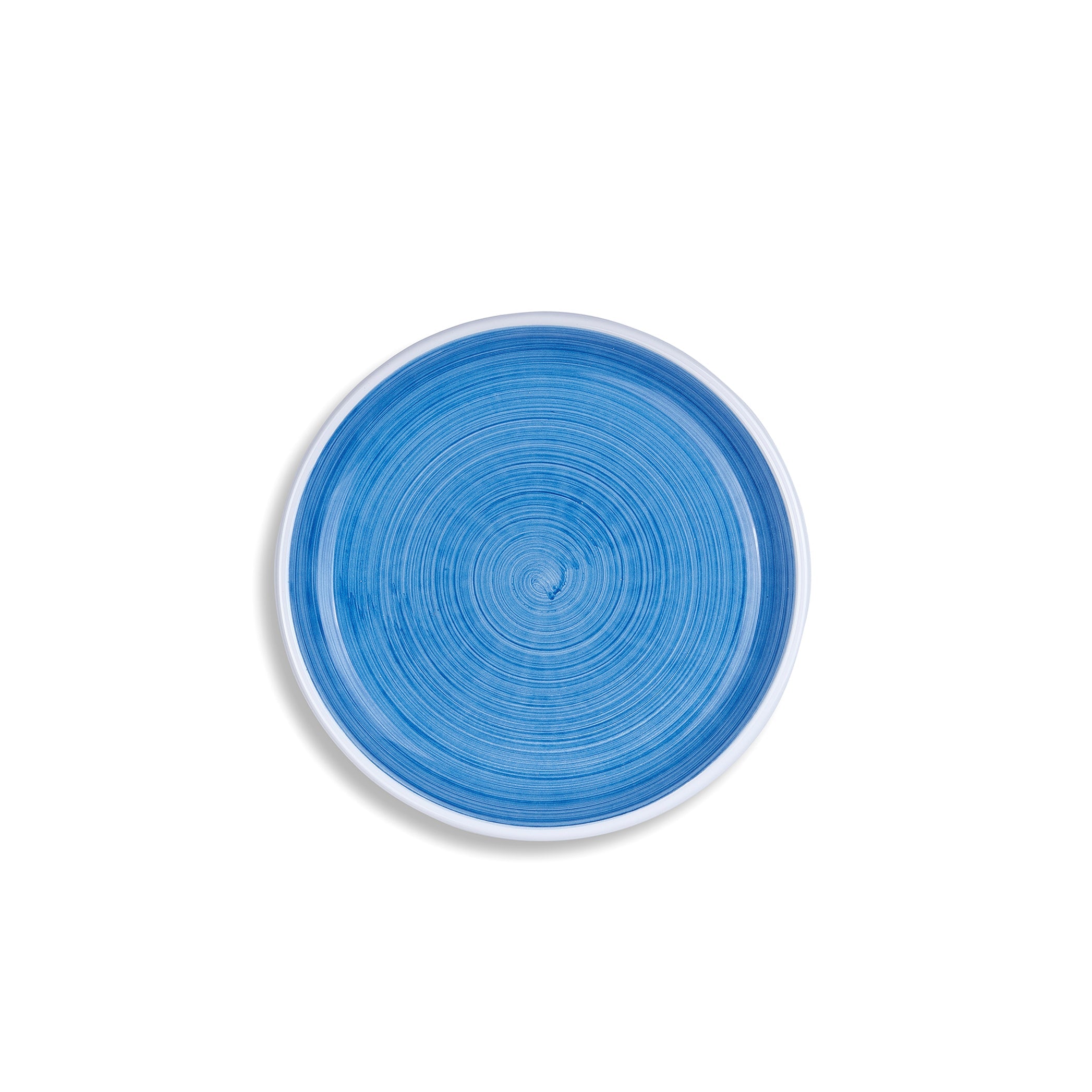 S&B 'Brushed' Ceramic Side Plate in Light Blue, 21cm