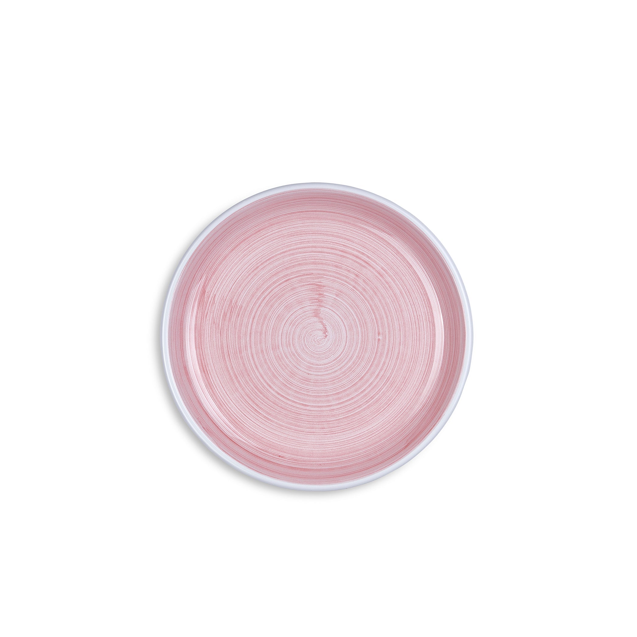 S&B 'Brushed' Ceramic Side Plate in Pastel Pink, 21cm