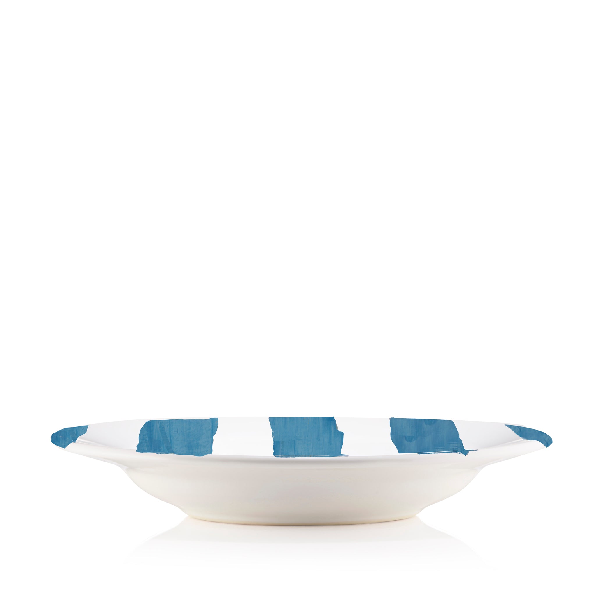 S&B Classic Stripe Pasta Bowl in Blue and White