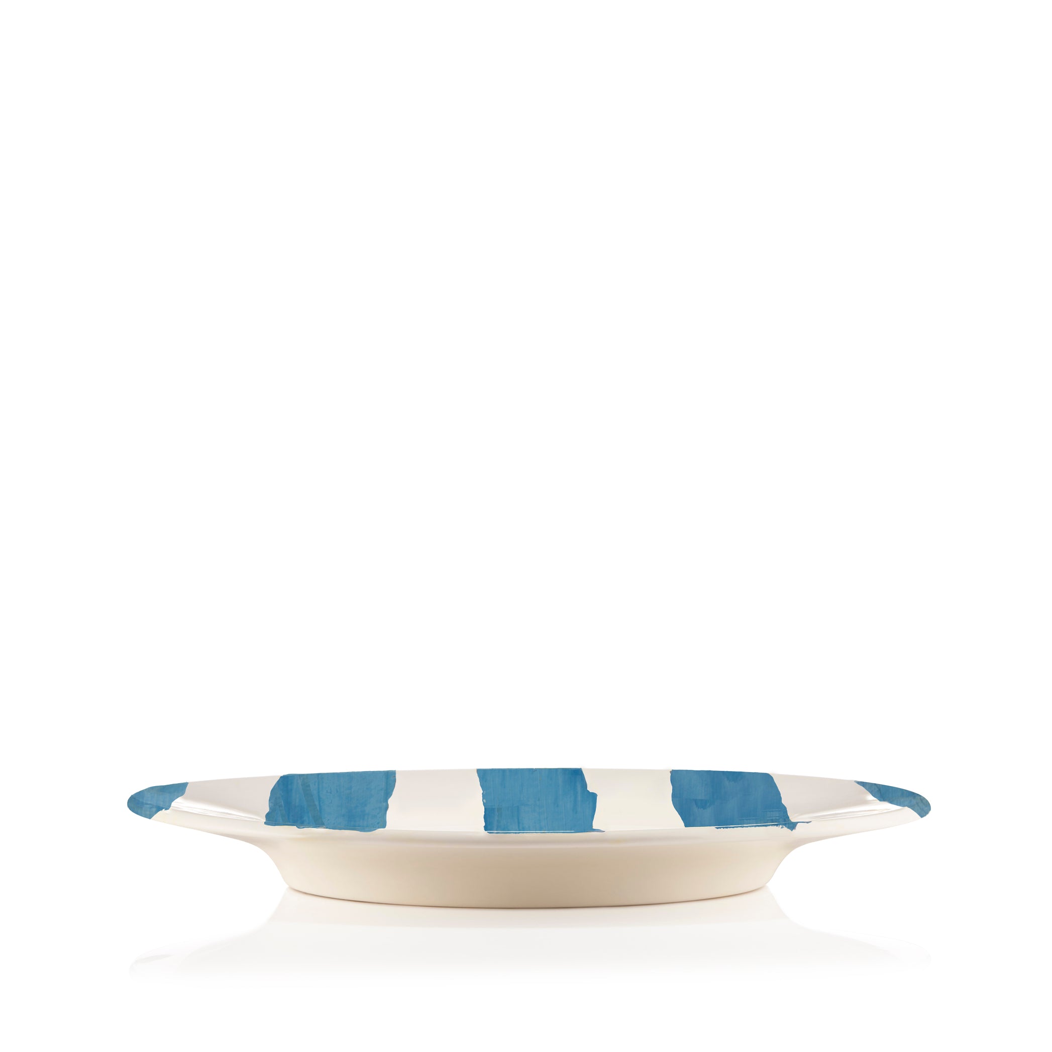 S&B Classic Stripe Side Plate in Blue and White