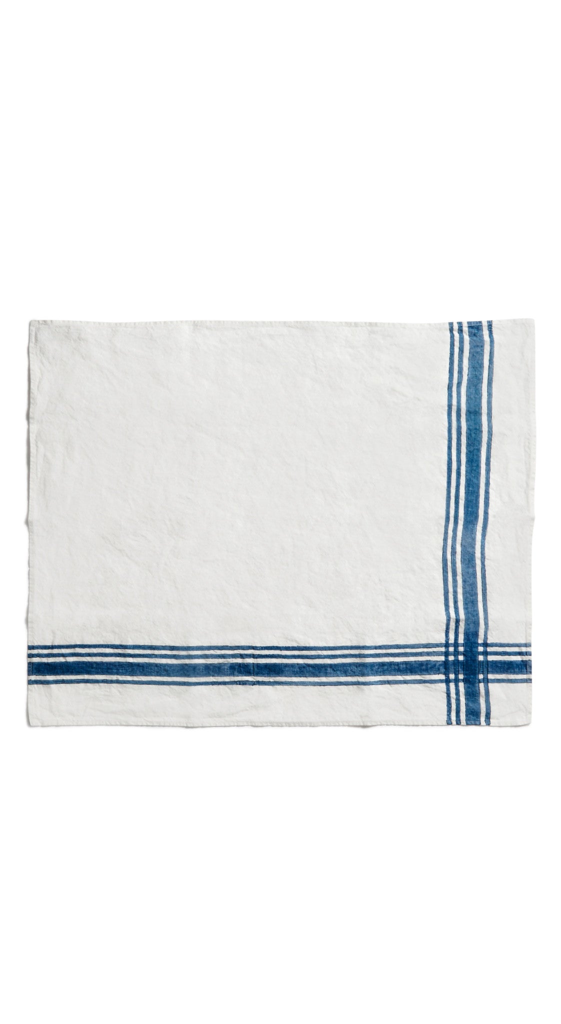 Stripe Linen Tea Towel in Midnight Blue, 55x70cm