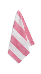 Stripe Linen Napkin in Pink & White, 50x50cm