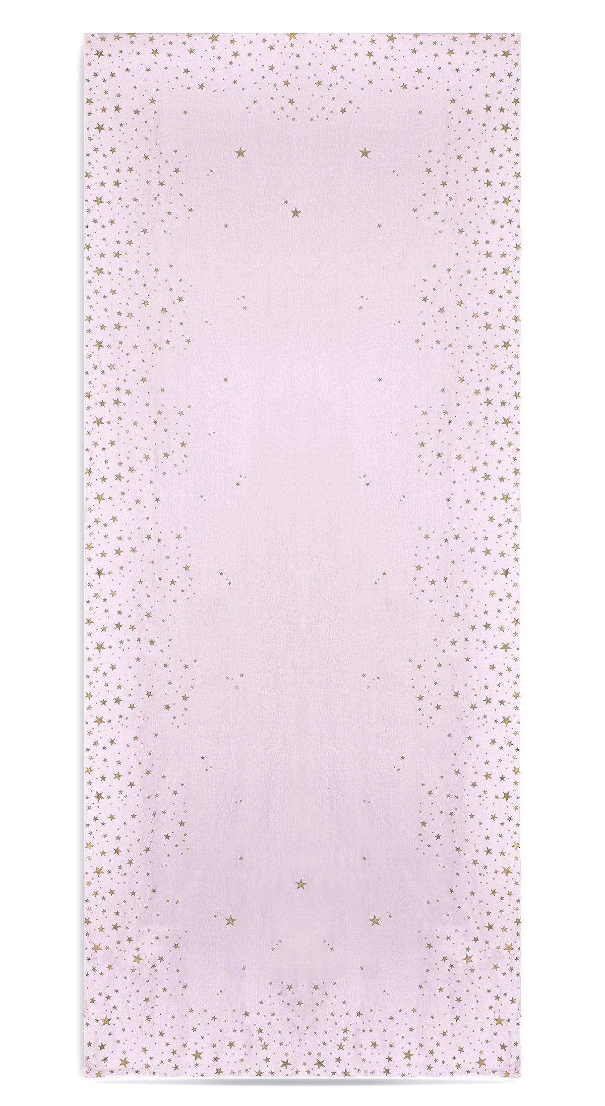 Falling Stars Linen Tablecloth in Light Pink