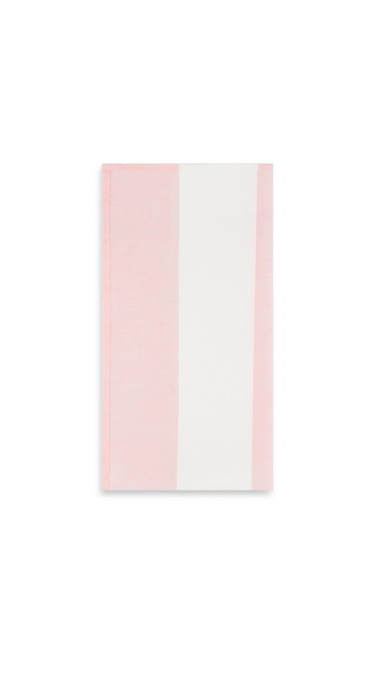 Fine Irish Linen Tea Towel in Pink and White Stripe, 58x73cm