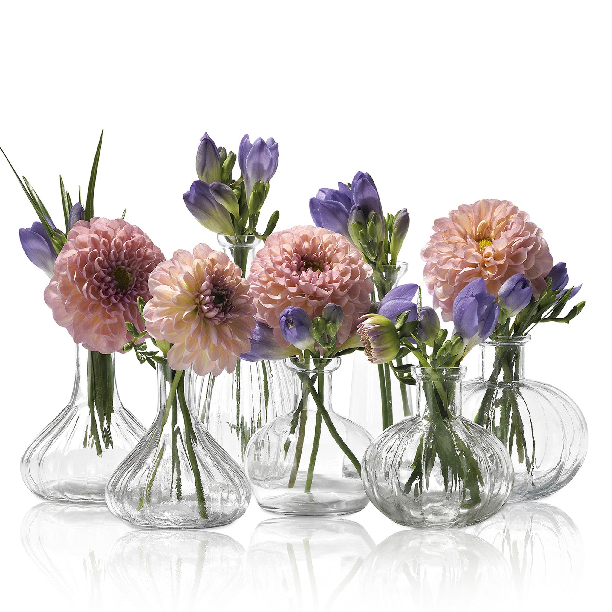 Glass Flower Vase - Eleanor, 10cm x 10.5cm