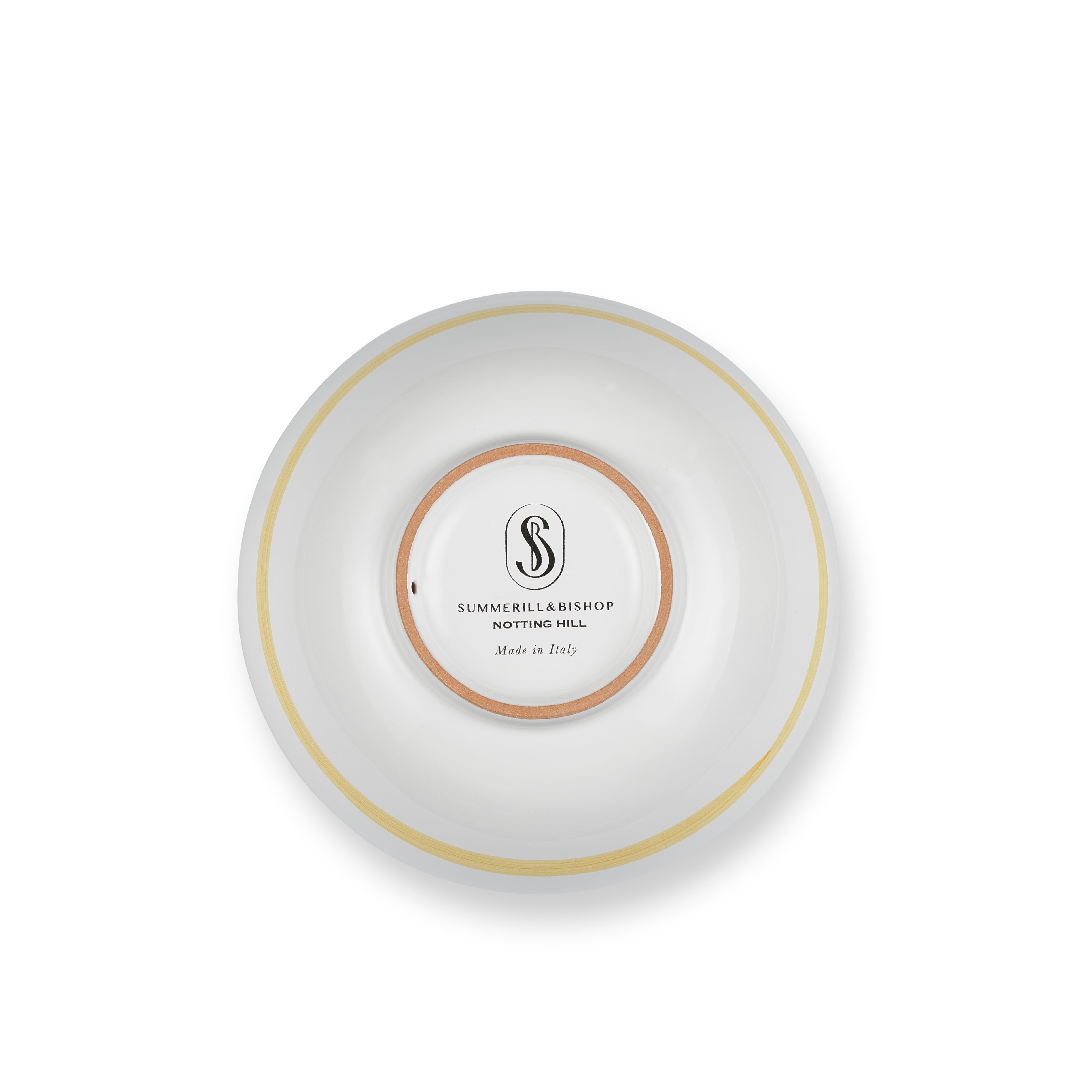 S&B 'Brushed' Ceramic Soup Bowl in Yellow, 16cm