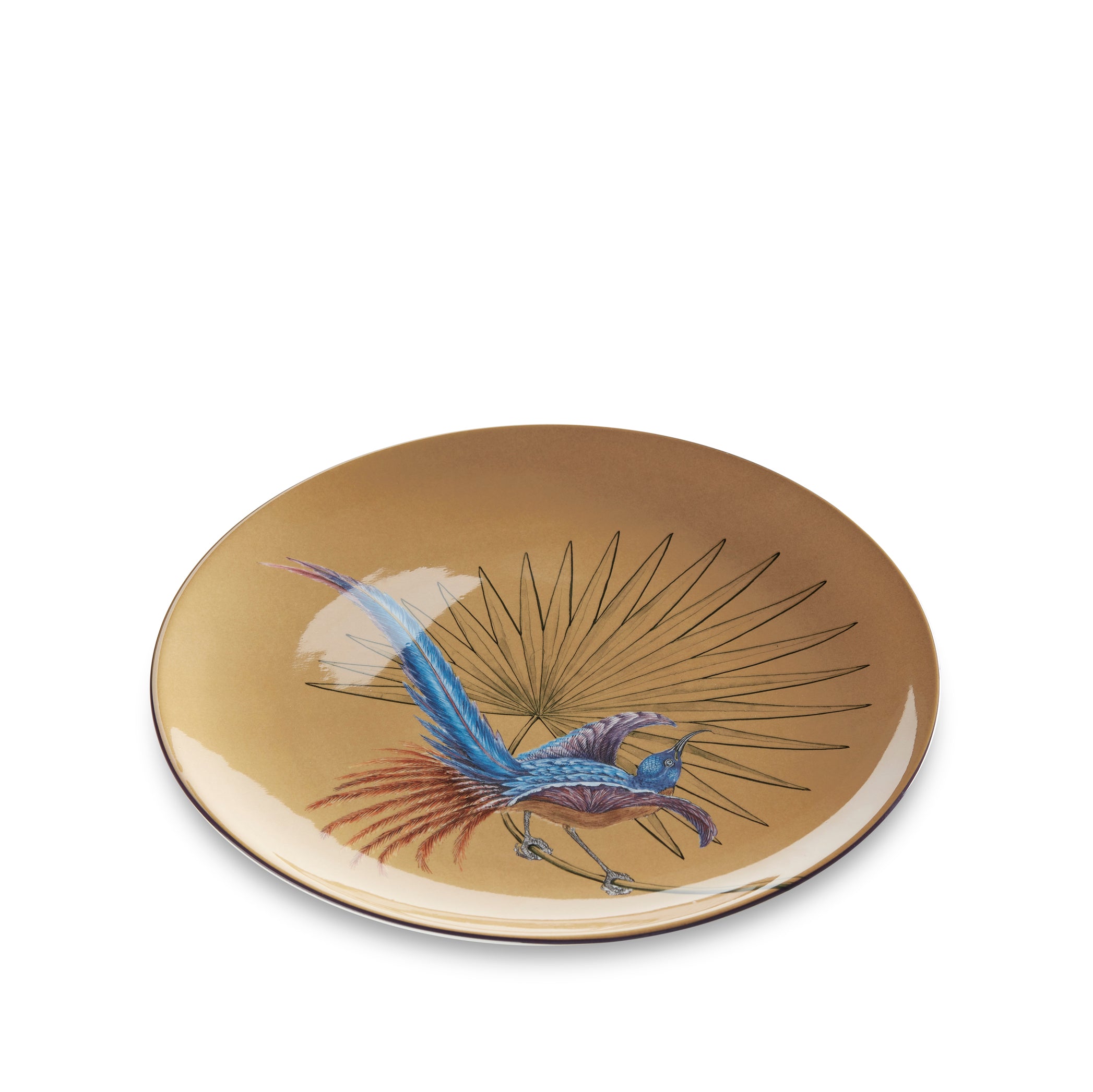 Bird Of Paradise 25cm Dinner Plate in Ochre