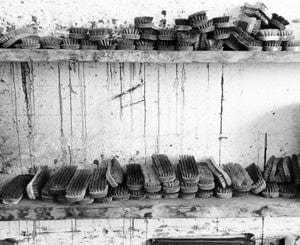 Alphabet Napkin 'Q' in Powder Blue, 50x50cm