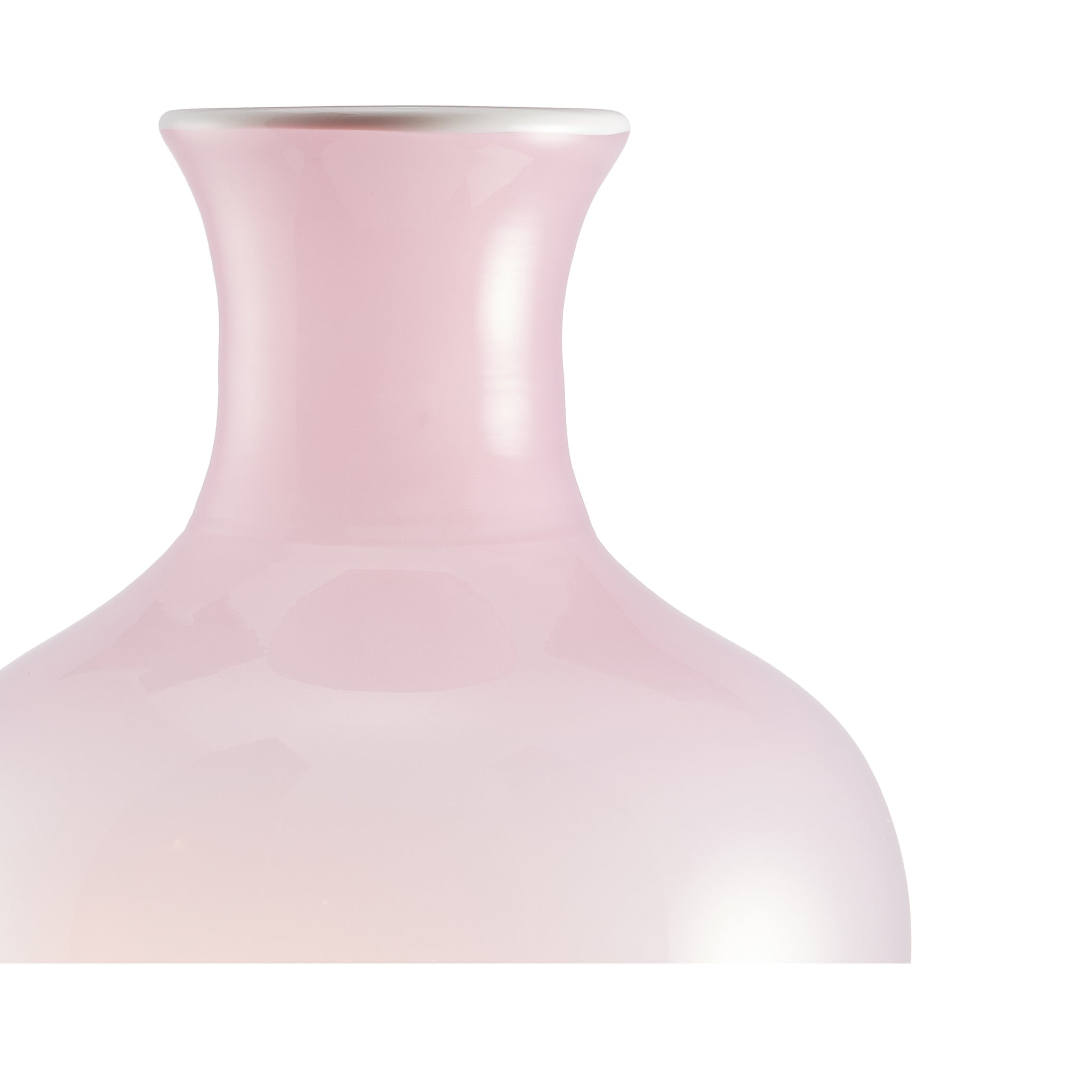 Handblown Glass Bumba Bedside Carafe and Glass Set in Rose Pink, 0.5L