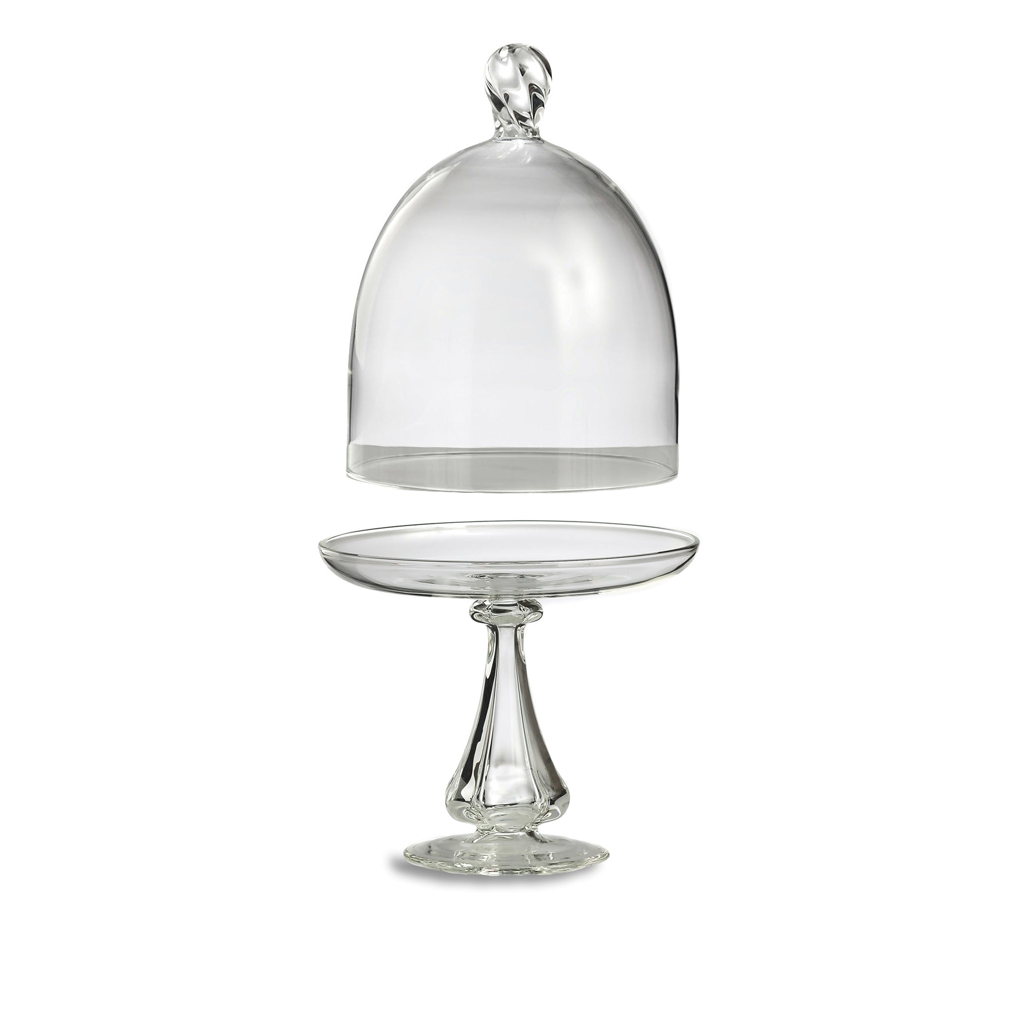 Eleanor Cake Stand and Dome in Clear, Small 19cm