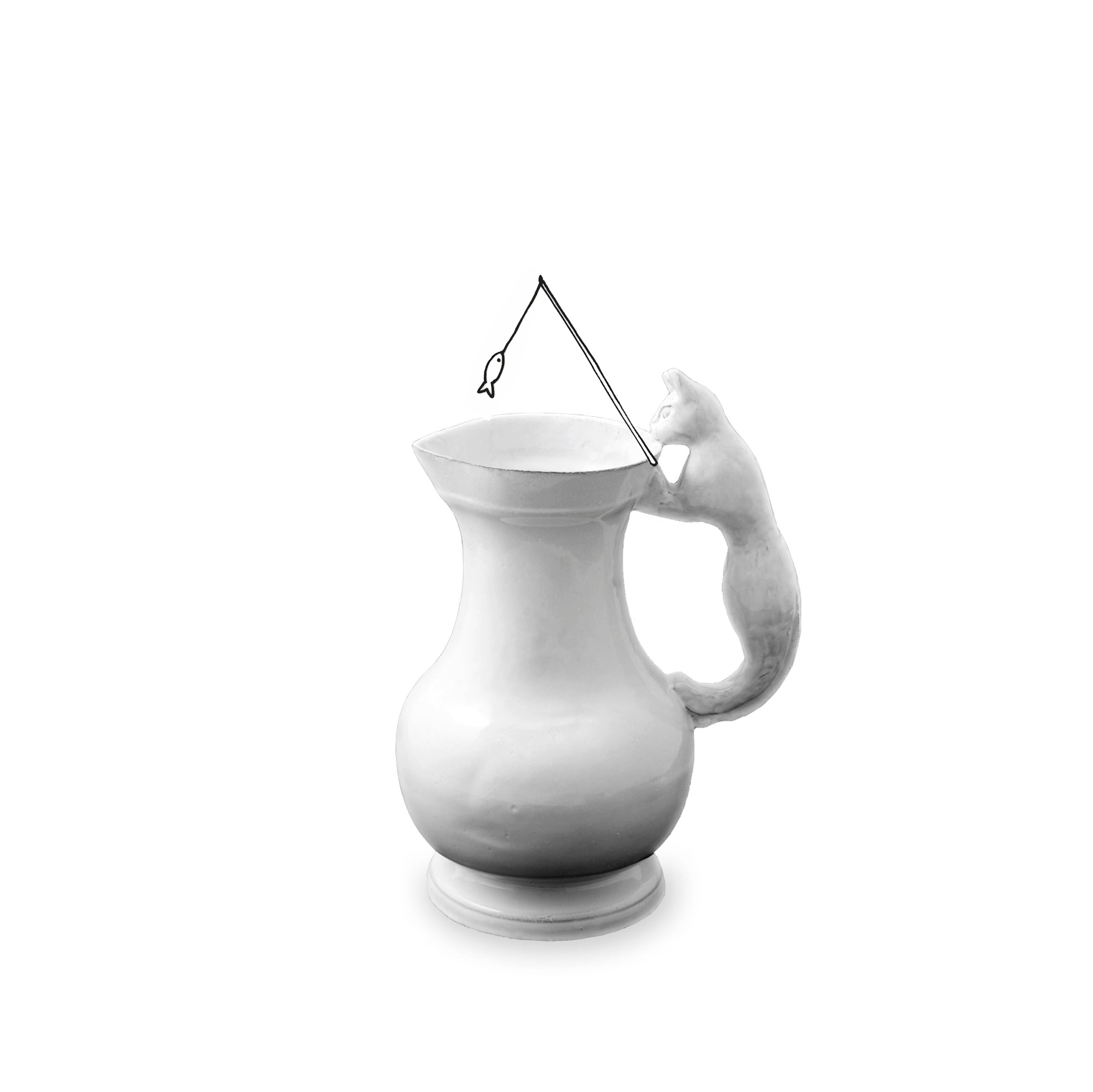 Setsuko Cat Vase by Astier de Villatte, 22.5cm