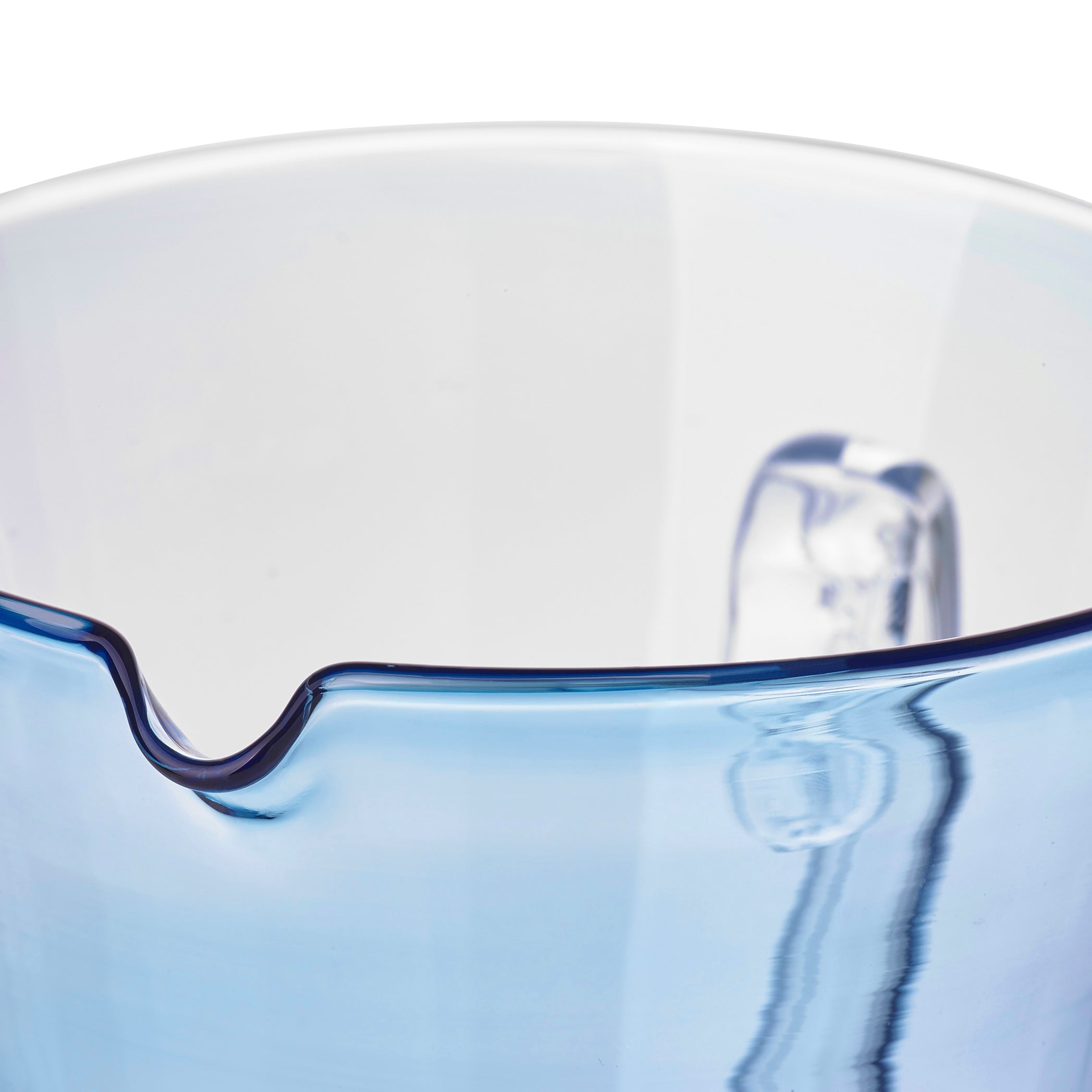 Handblown Glass Clair Jug in Turquoise, 23cm