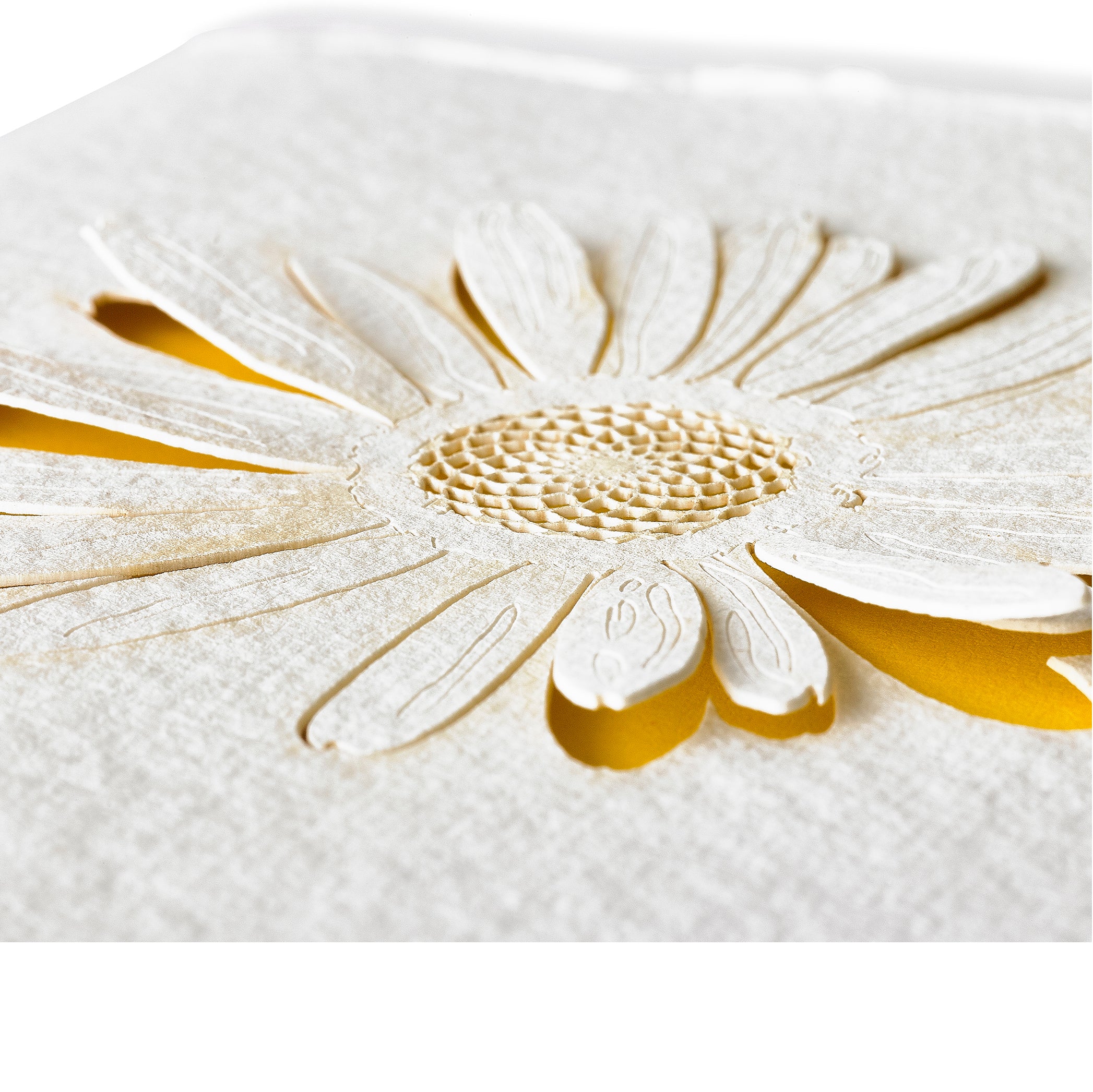 Handmade Paper Greeting Card with Blossom, 15cm x 10cm