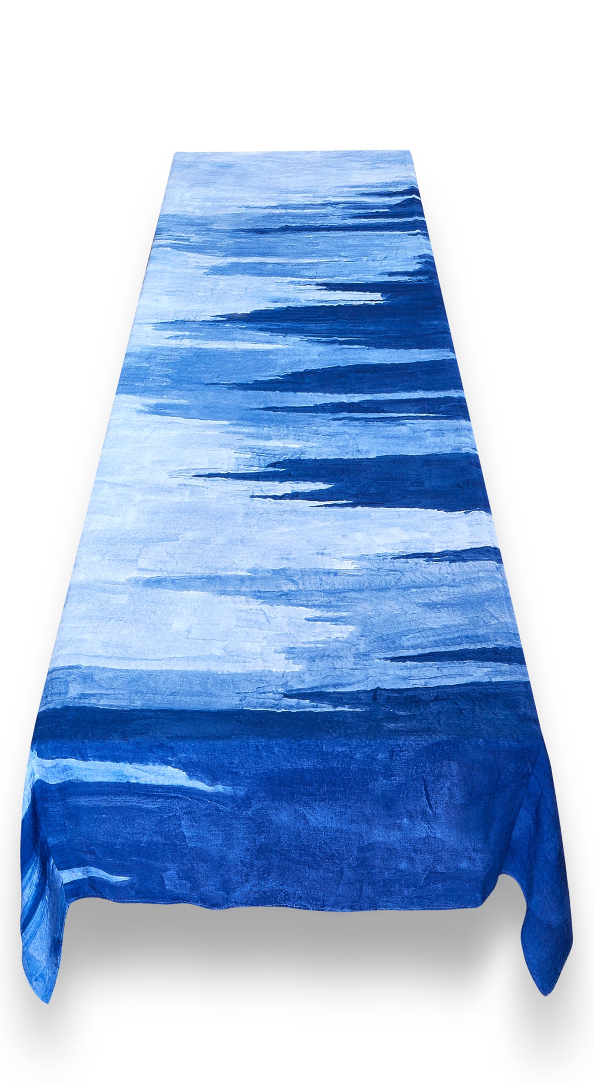 "A Sea Of Blues" Summerill & Bishop x Le Club 55 Linen Tablecloth