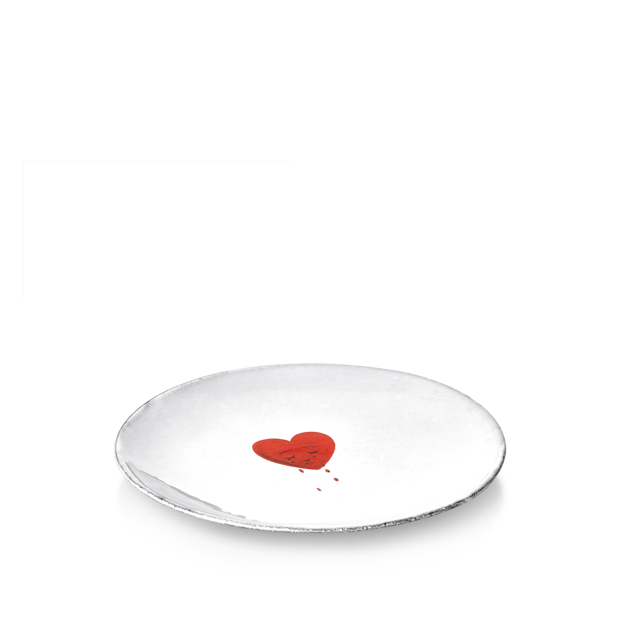 Crying Heart Saucer by Astier de Villatte, 15.5cm